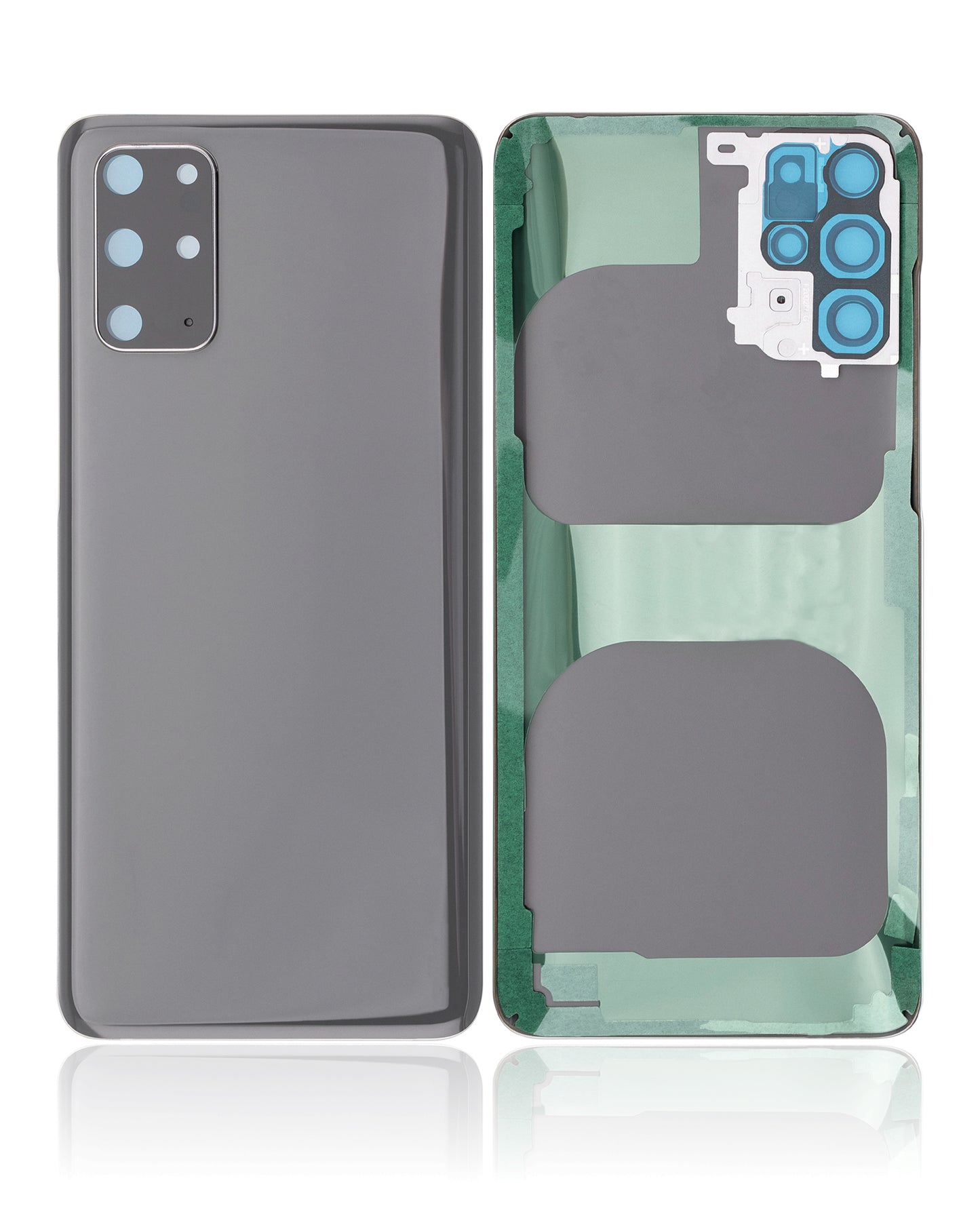 Back Cover Glass With Camera Lens For Samsung Galaxy S20 Plus (Service Pack) (Cosmic Gray)