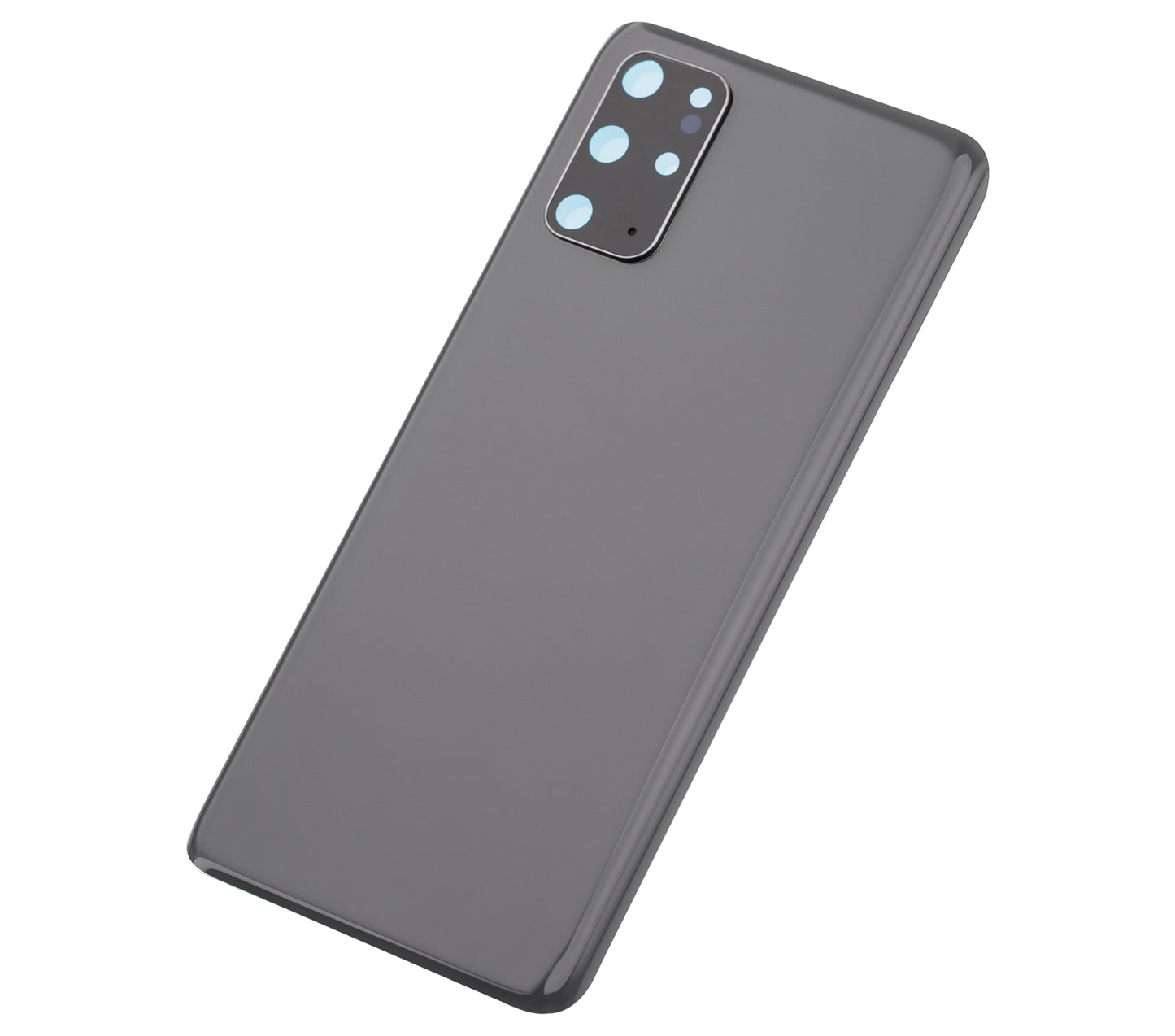 Back Cover Glass With Camera Lens For Samsung Galaxy S20 Plus 5G (No Logo) (Aftermarket Plus) (Cosmic Gray)