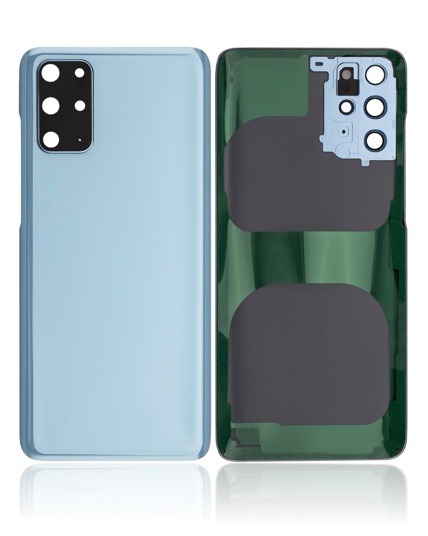 Back Cover Glass With Camera Lens For Samsung Galaxy S20 Plus (Service Pack) (Cloud Blue)