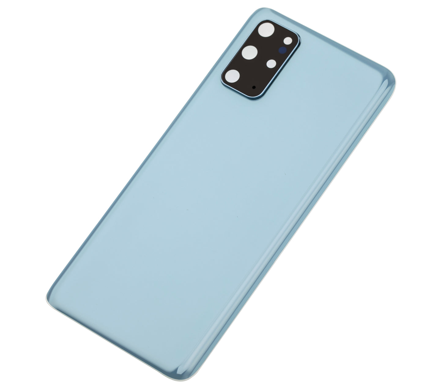 Back Cover Glass With Camera Lens For Samsung Galaxy S20 Plus 5G (No Logo) (Aftermarket Plus) (Cloud Blue)