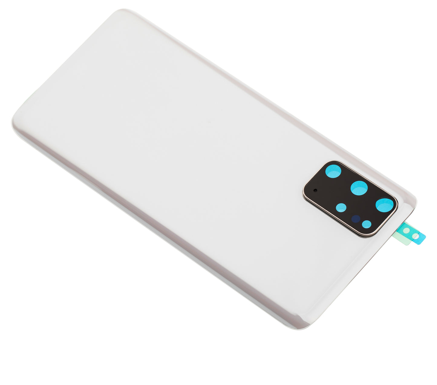 Back Cover Glass With Camera Lens For Samsung Galaxy S20 Plus 5G (No Logo) (Aftermarket Plus) (Cloud White)