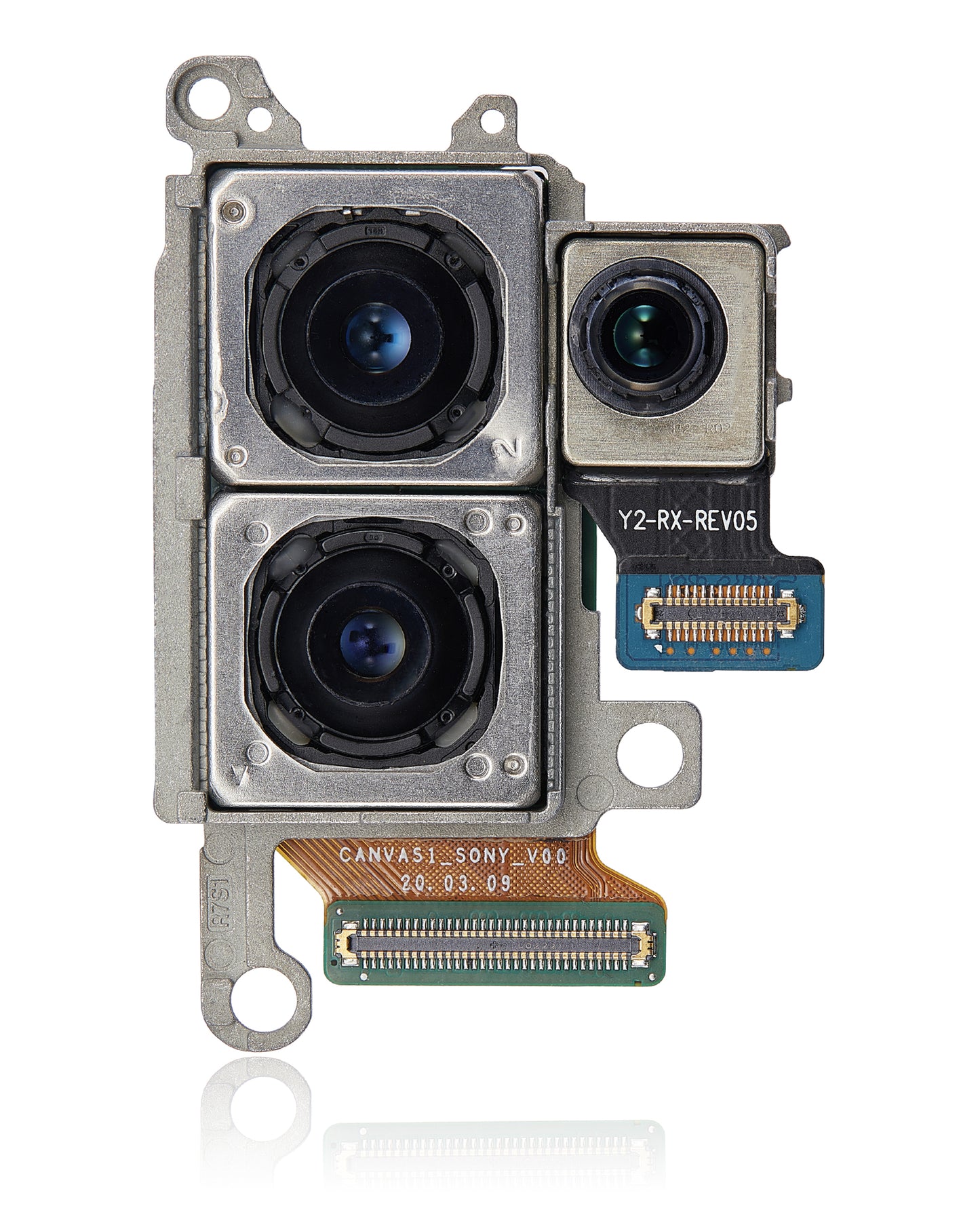 Back Camera Module (Wide & Telephoto & Depthvision) For Samsung Galaxy S20 Plus / 5G (US Version) (Used OEM Pull: Grade B)