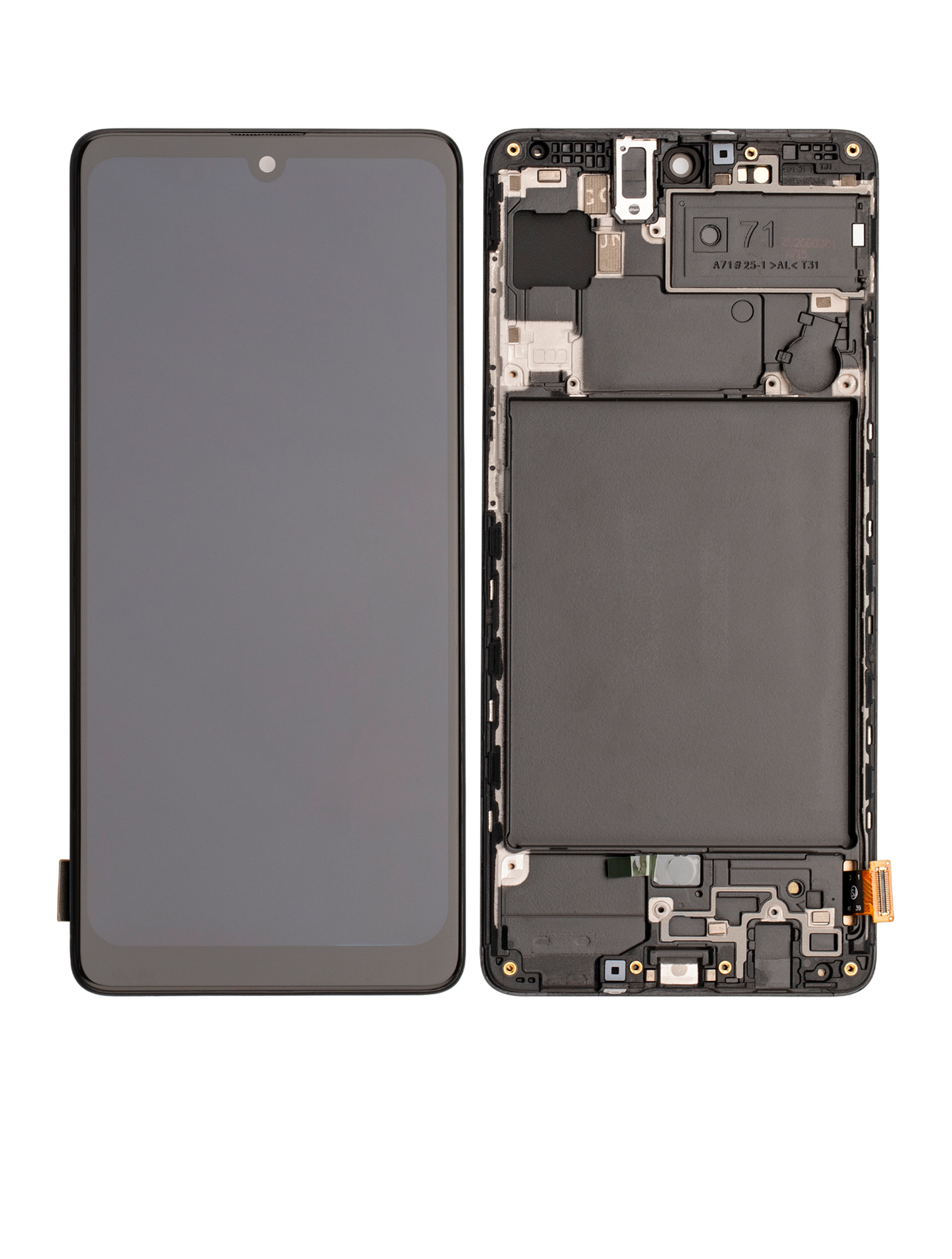 OLED Assembly With Frame For Samsung Galaxy A71 (A715 / 2020) (6.36") (Aftermarket Plus: Hard) (All Colors)