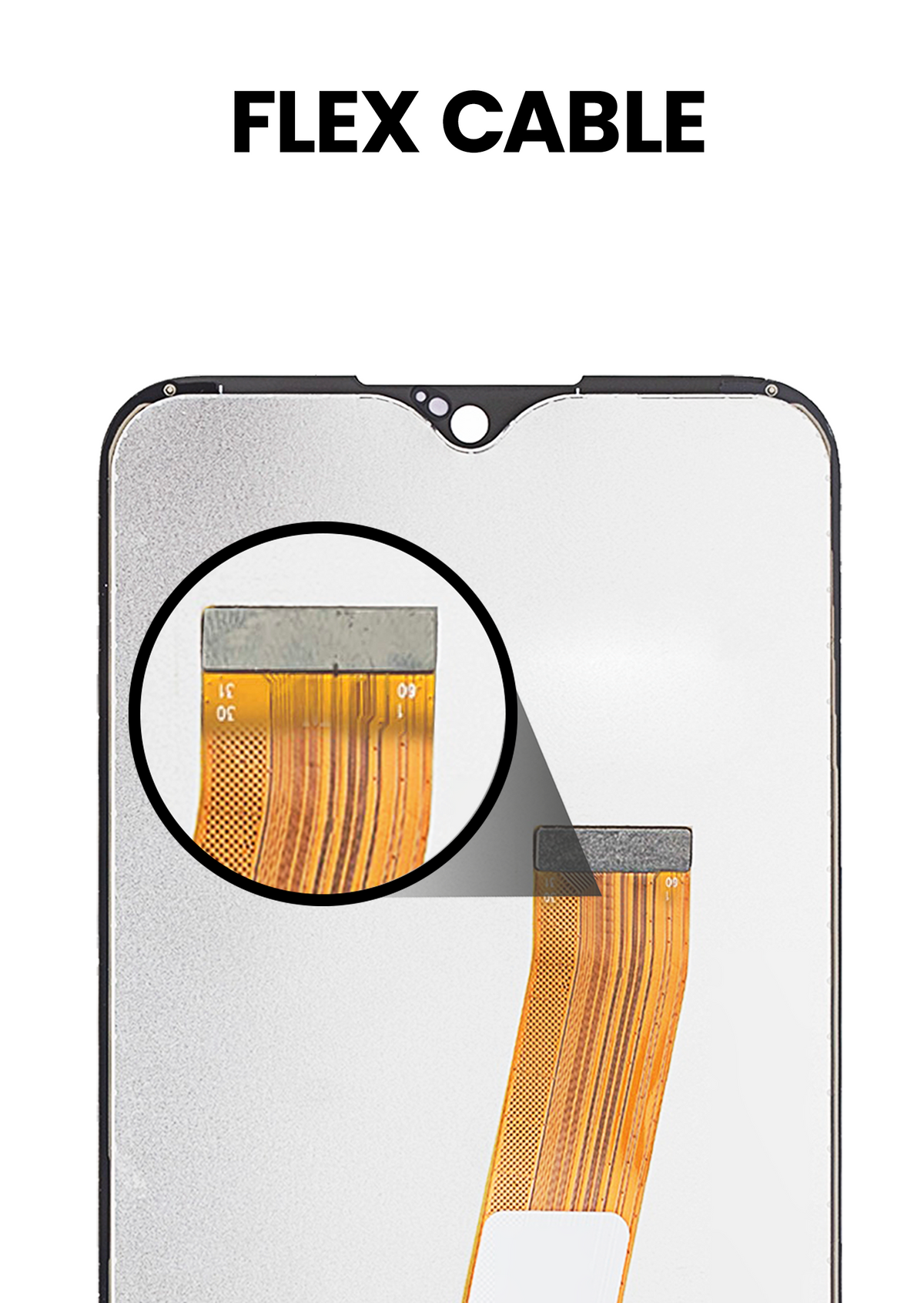 LCD Assembly Without Frame For Samsung Galaxy A01 (Global Model) (Micro USB Frame) (Refurbished) (All Colors) - replacement part SKU 107082074311 product image 4