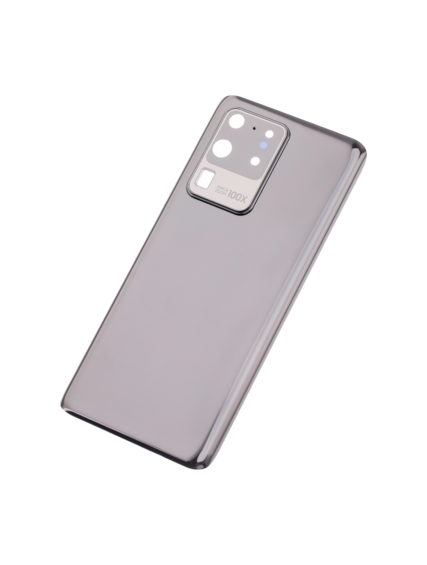 Back Cover Glass With Camera Lens For Samsung Galaxy S20 Ultra 5G (No Logo) (Aftermarket Plus) (Cosmic Black)