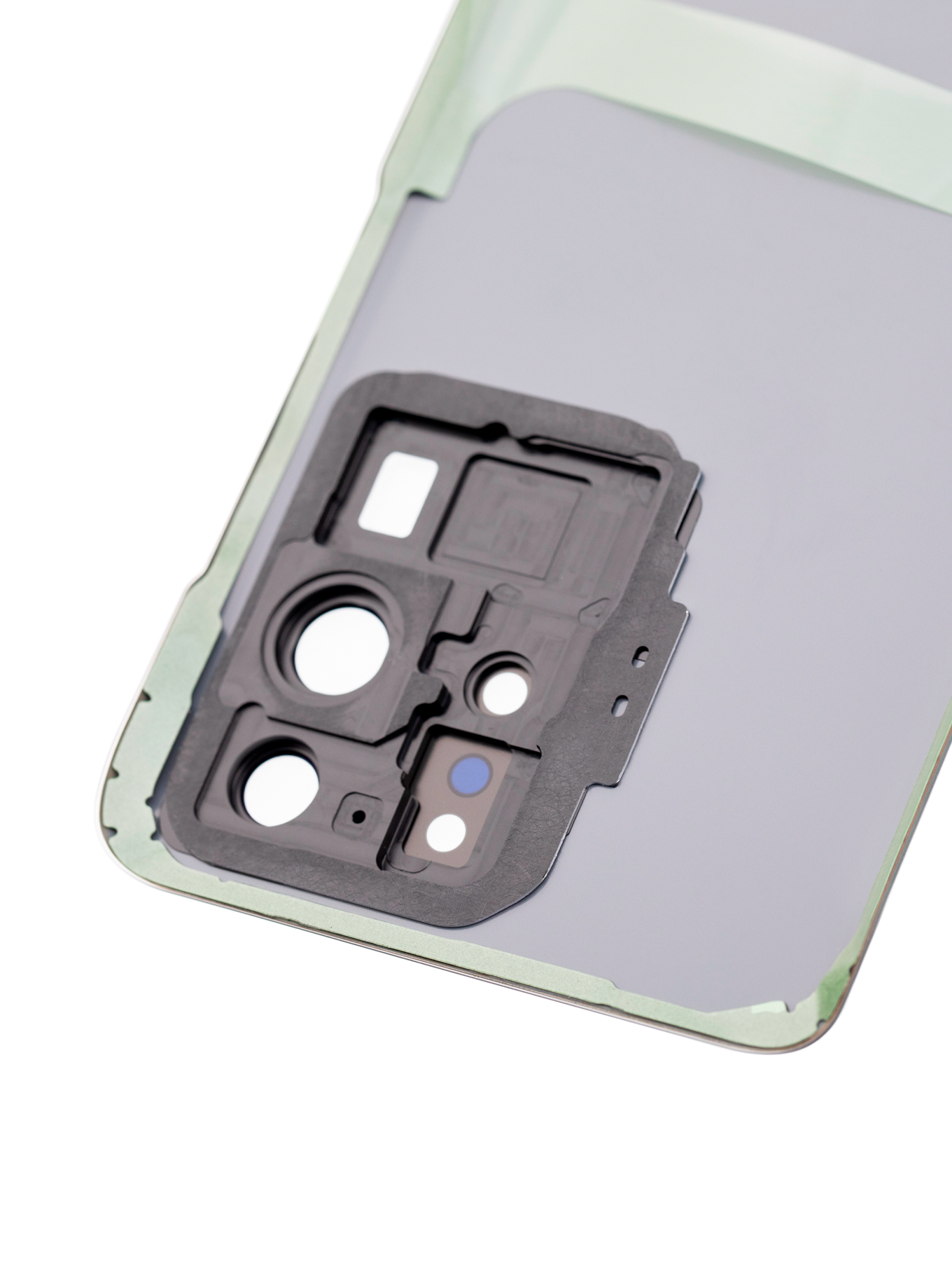 Back Cover Glass With Camera Lens For Samsung Galaxy S20 Ultra 5G (No Logo) (Aftermarket Plus) (Cosmic Black)