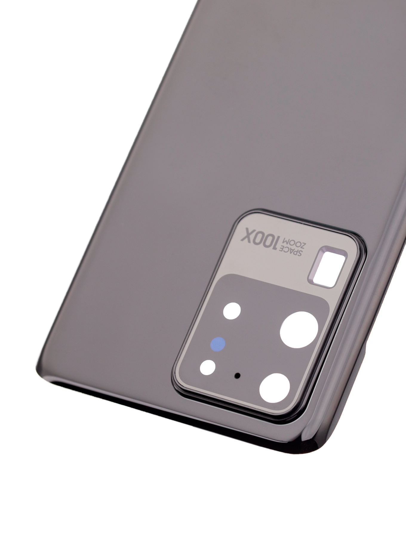 Back Cover Glass With Camera Lens For Samsung Galaxy S20 Ultra 5G (No Logo) (Aftermarket Plus) (Cosmic Black)