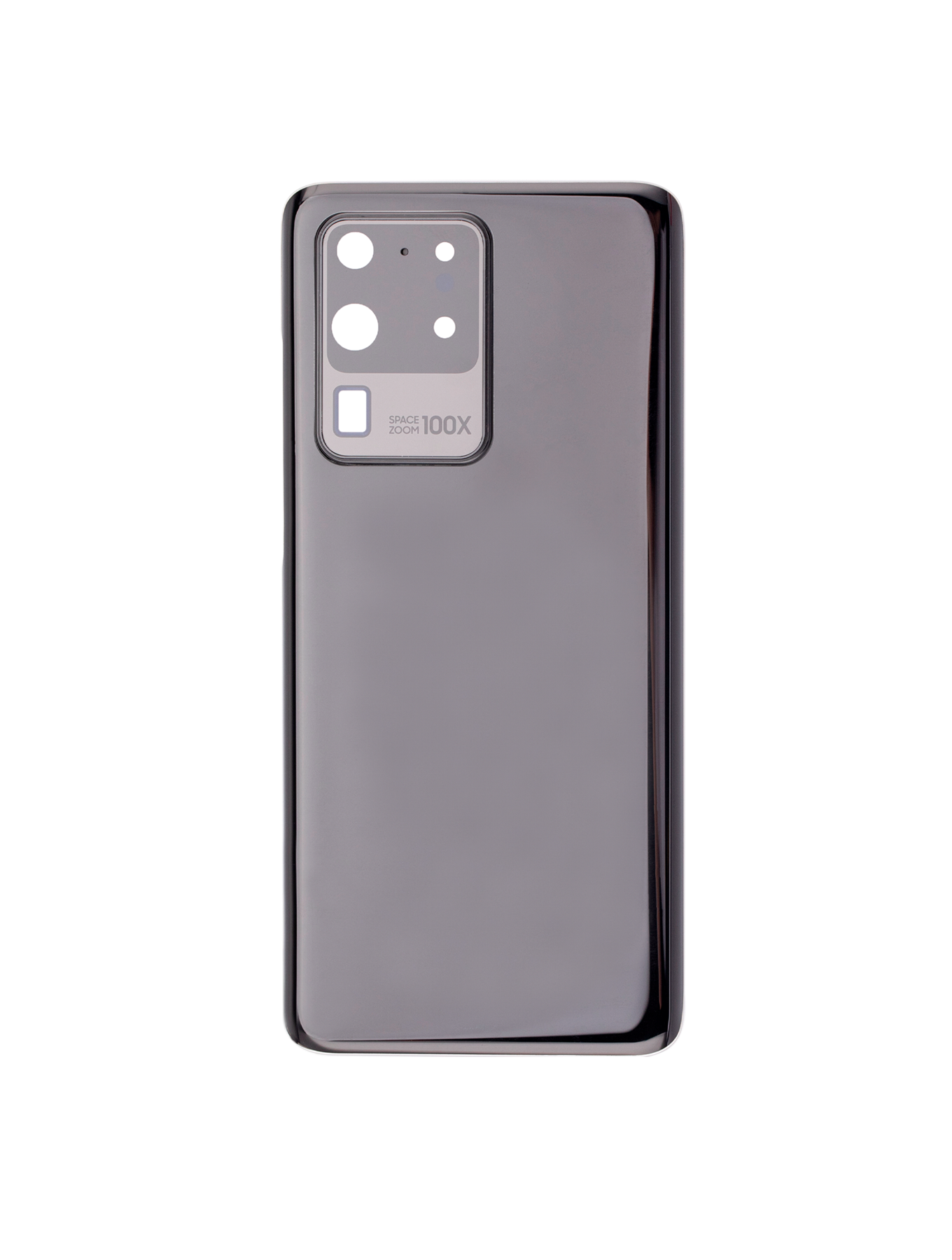 Back Cover Glass With Camera Lens For Samsung Galaxy S20 Ultra 5G (No Logo) (Aftermarket Plus) (Cosmic Black)