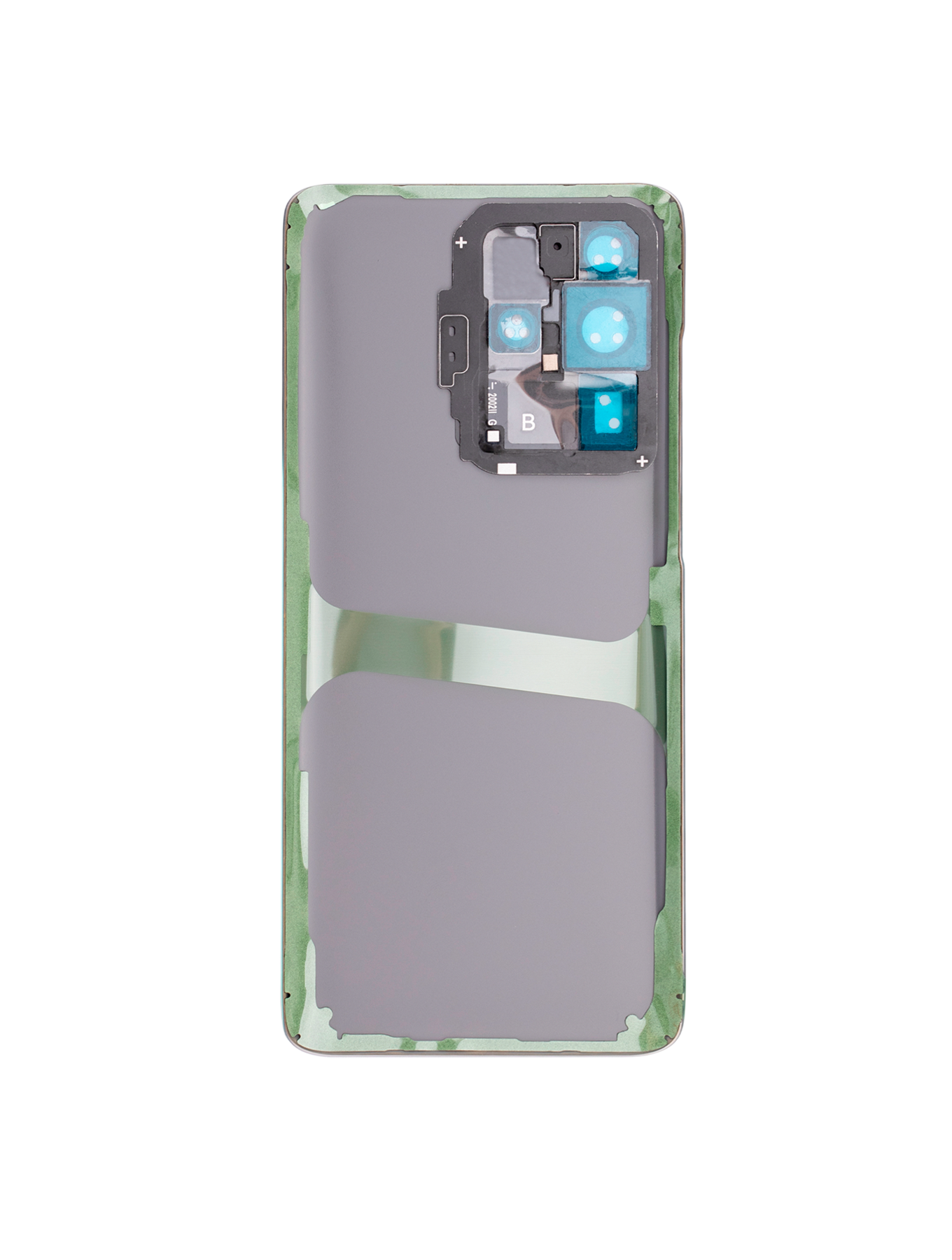 Back Cover Glass With Camera Lens For Samsung Galaxy S20 Ultra 5G (No Logo) (Aftermarket Plus) (Cosmic Gray)