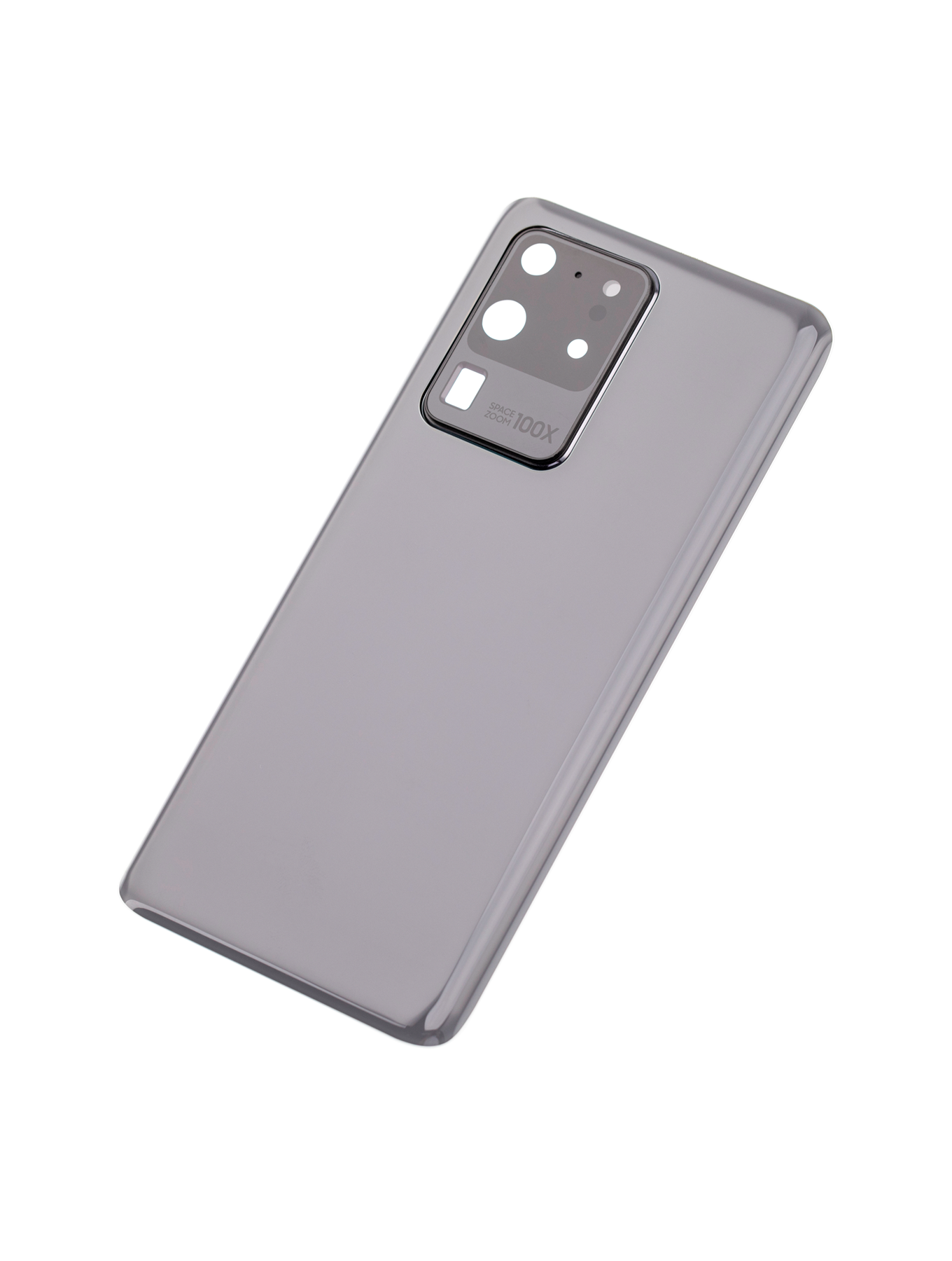 Back Cover Glass With Camera Lens For Samsung Galaxy S20 Ultra 5G (No Logo) (Aftermarket Plus) (Cosmic Gray)