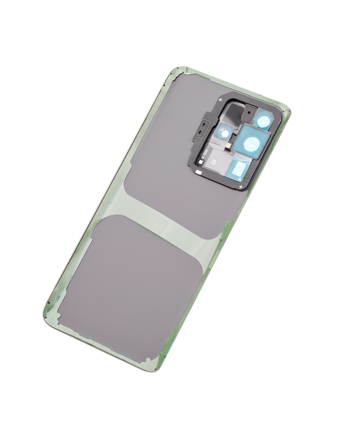 Back Cover Glass With Camera Lens For Samsung Galaxy S20 Ultra 5G (No Logo) (Aftermarket Plus) (Cosmic Gray)