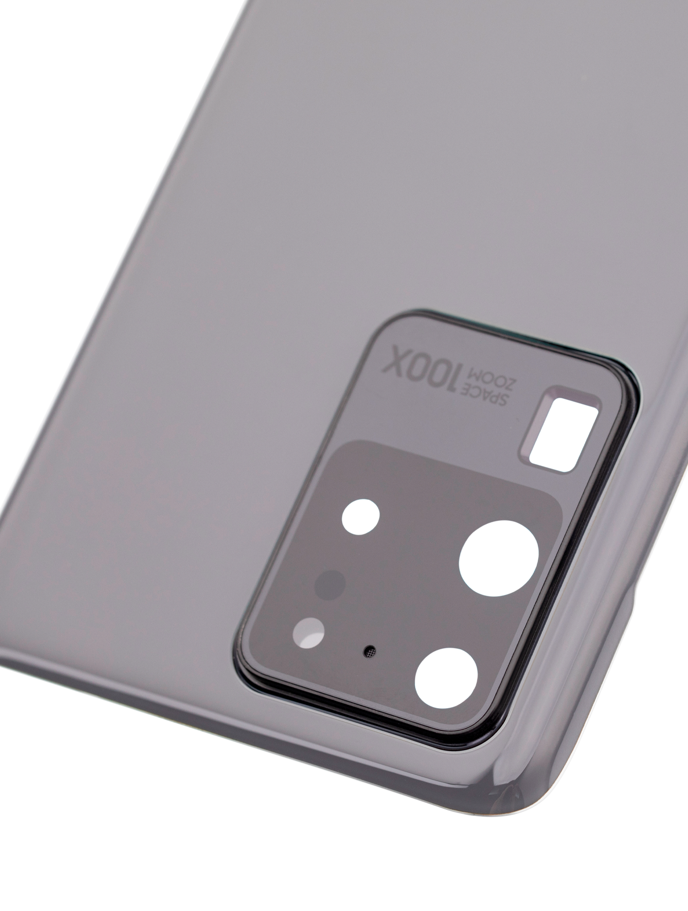 Back Cover Glass With Camera Lens For Samsung Galaxy S20 Ultra 5G (No Logo) (Aftermarket Plus) (Cosmic Gray)