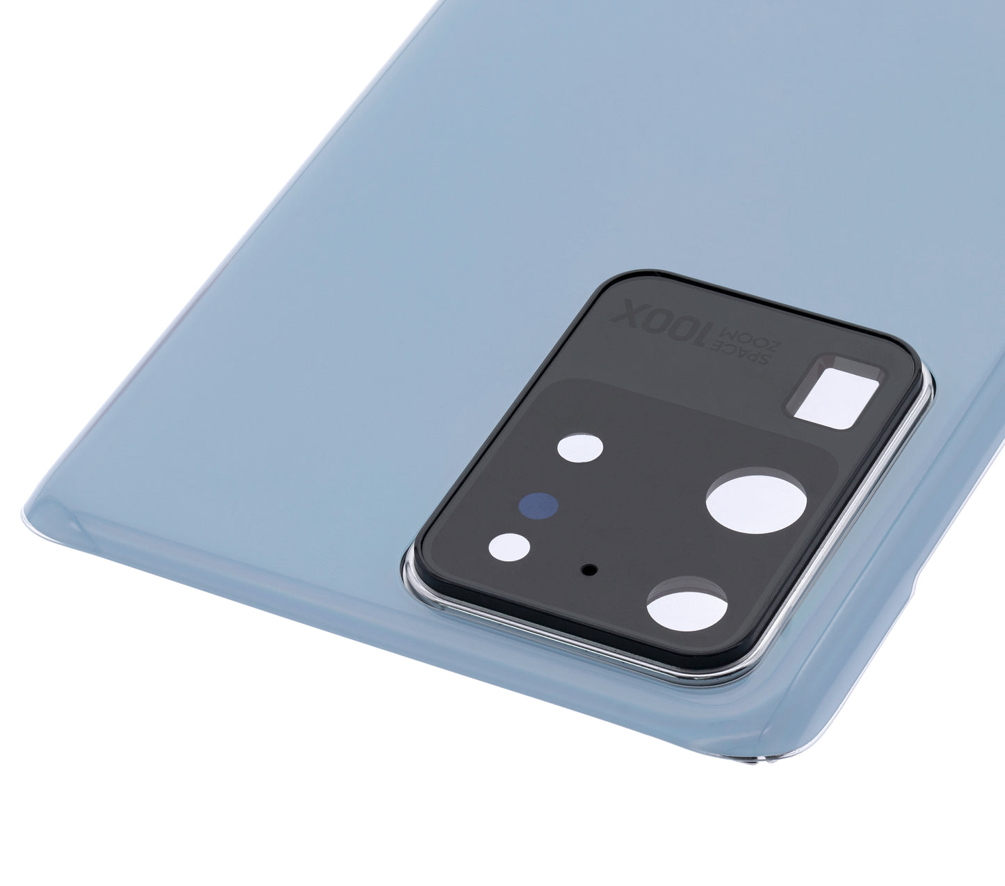 Back Cover Glass With Camera Lens For Samsung Galaxy S20 Ultra 5G (No Logo) (Aftermarket Plus) (Cloud Blue)