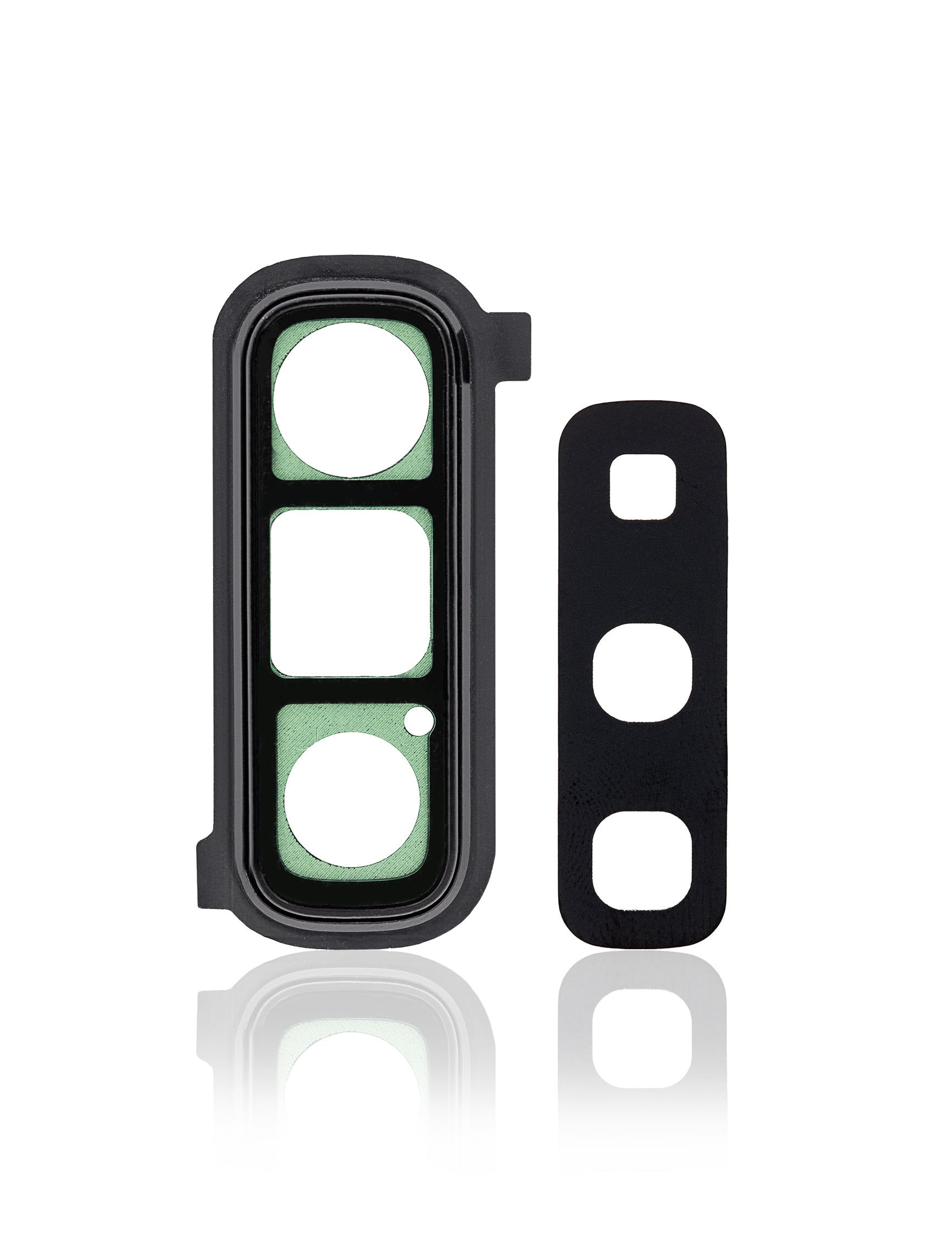 Premium Back Camera Lens With Cover Bezel Ring For Samsung Galaxy Fold 4G / 5G (Cosmos Black) part