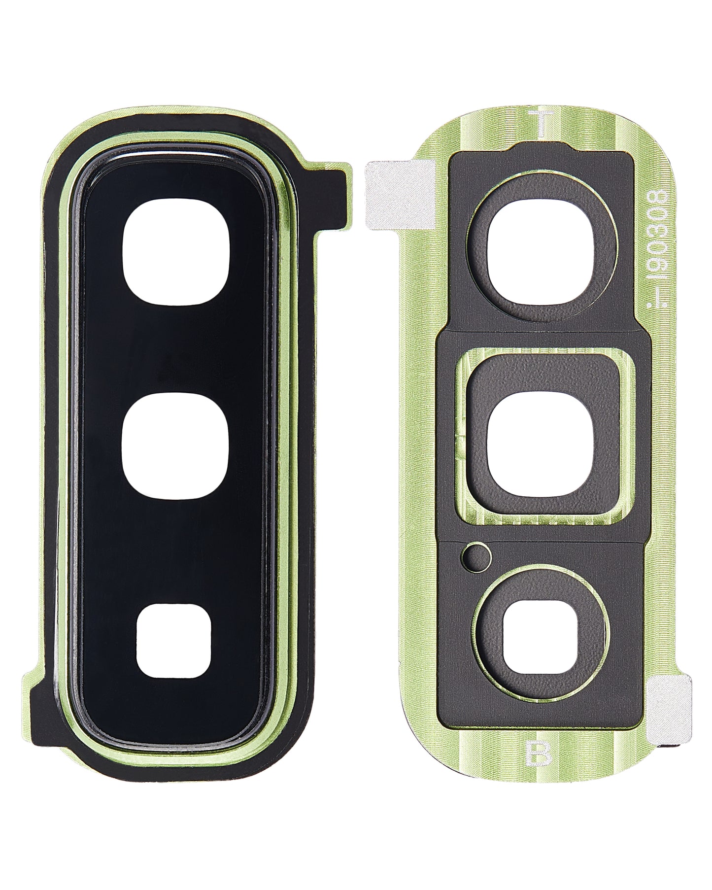 View of Back Camera Lens With Cover Bezel Ring For Samsung Galaxy Fold 4G (F900) / Fold 5G (F907) (Martian Green) component