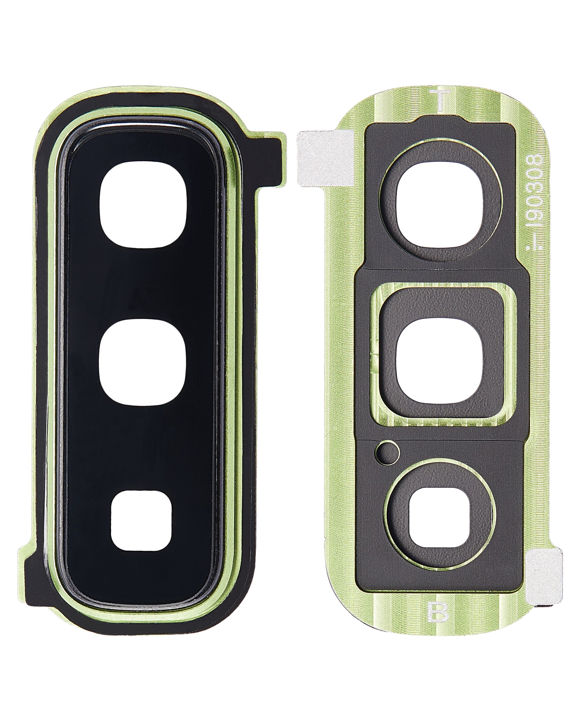 View of Back Camera Lens With Cover Bezel Ring For Samsung Galaxy Fold 4G (F900) / Fold 5G (F907) (Martian Green) component
