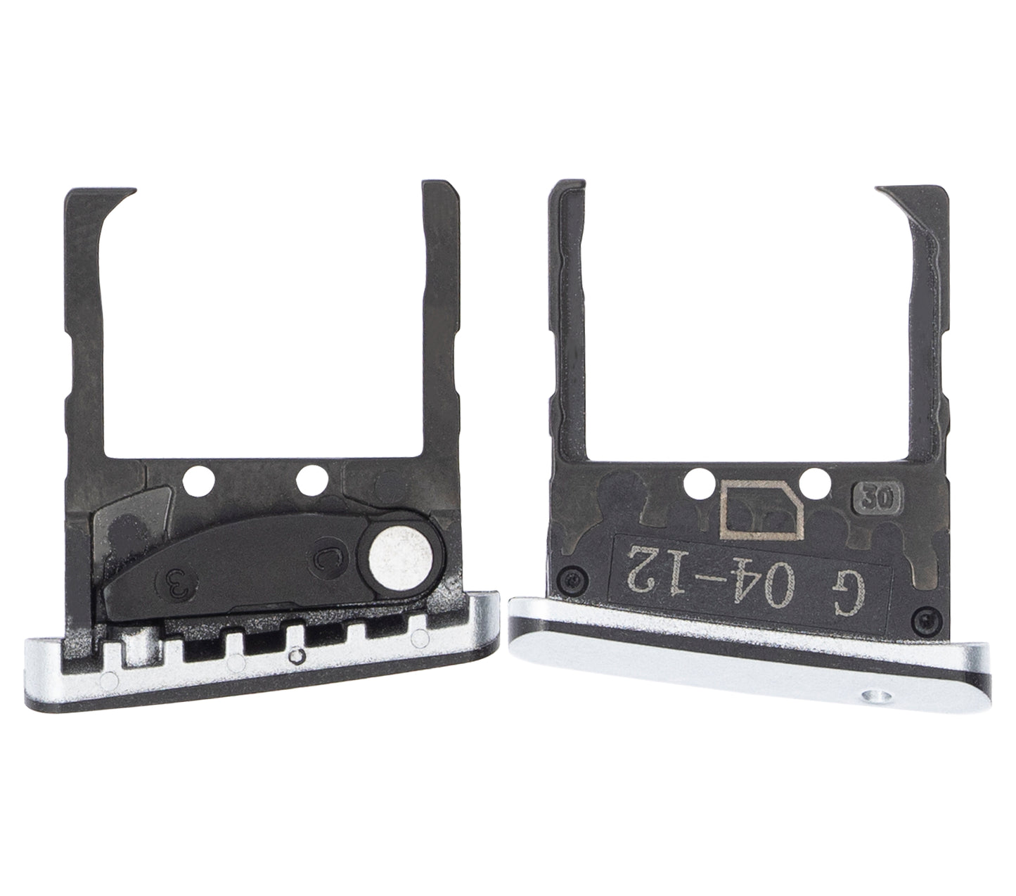 Single Sim Card Tray For Motorola Razr 5G (XT2071 / 2020) (Liquid Mercury) - Motorola replacement part image 2