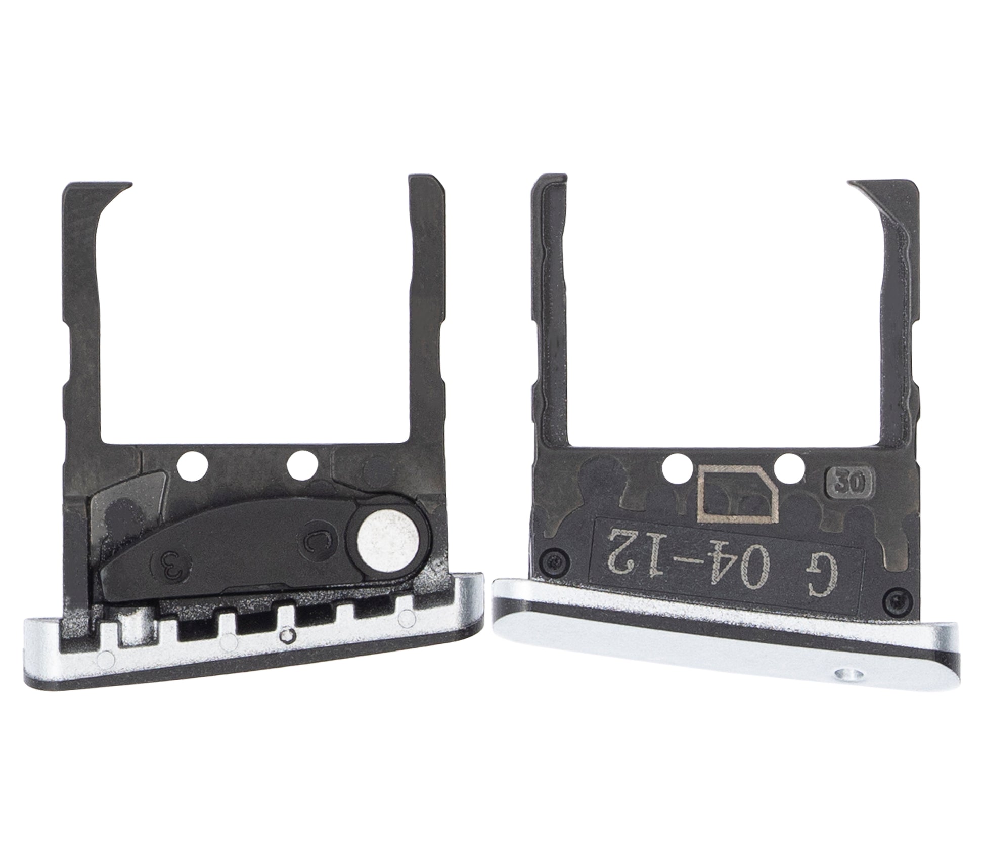 Single Sim Card Tray For Motorola Razr 5G (XT2071 / 2020) (Liquid Mercury) - Motorola replacement part image 2