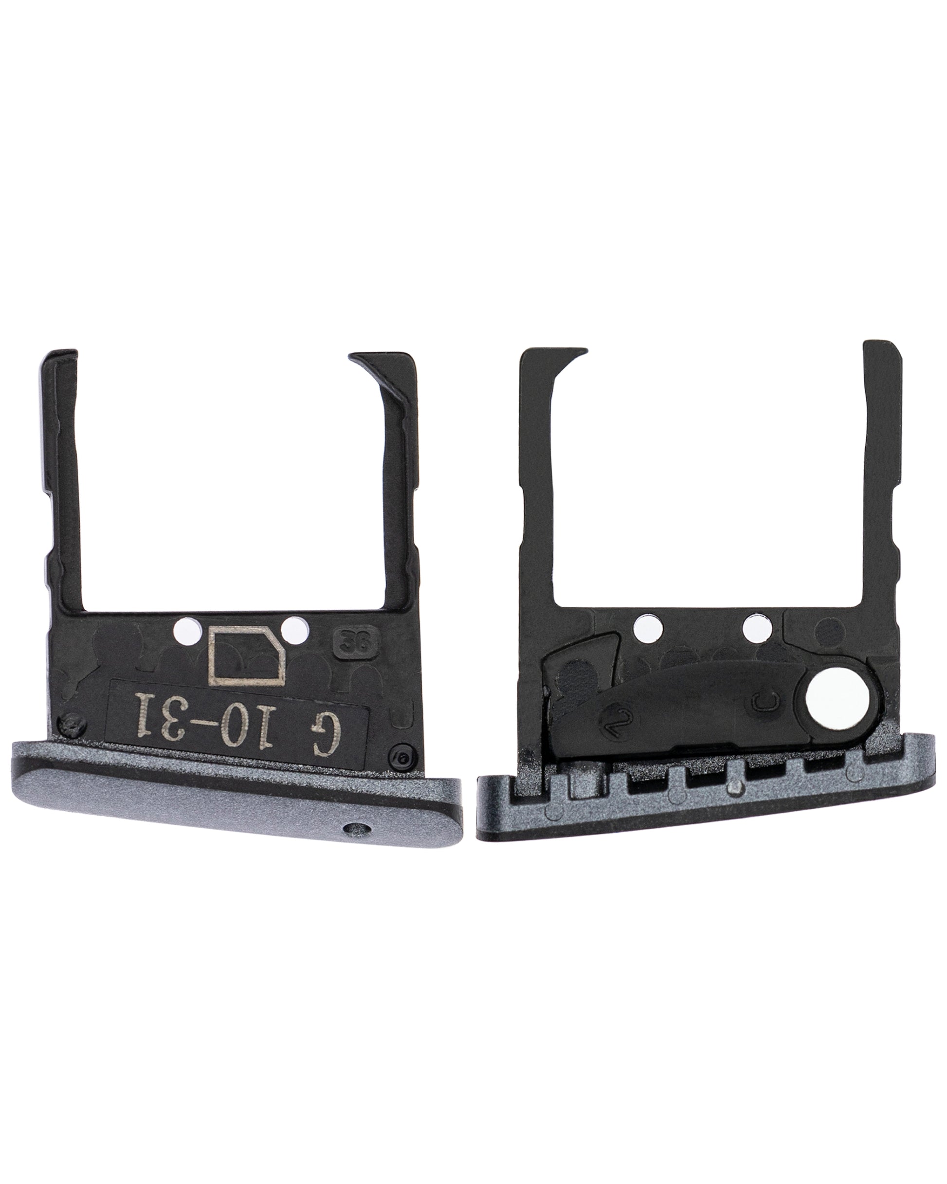 Single Sim Card Tray For Motorola Razr 5G (XT2071 / 2020) (Polished Graphite) - Motorola replacement part image 2