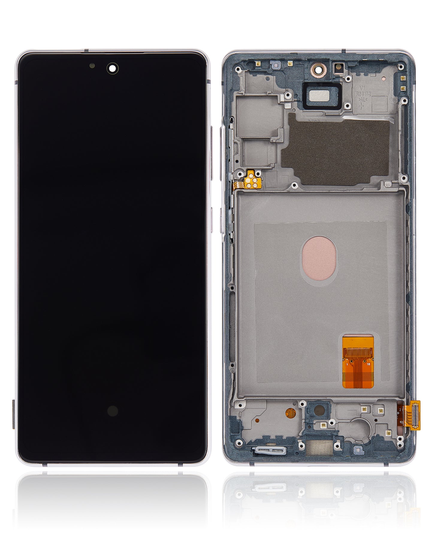 OLED Assembly With Frame For Samsung Galaxy S20 FE 4G / 5G (Aftermarket Plus) (Cloud White)
