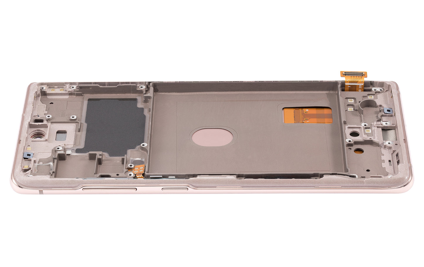 OLED Assembly With Frame For Samsung Galaxy S20 FE 4G / 5G (Aftermarket Plus) (Cloud Orange)