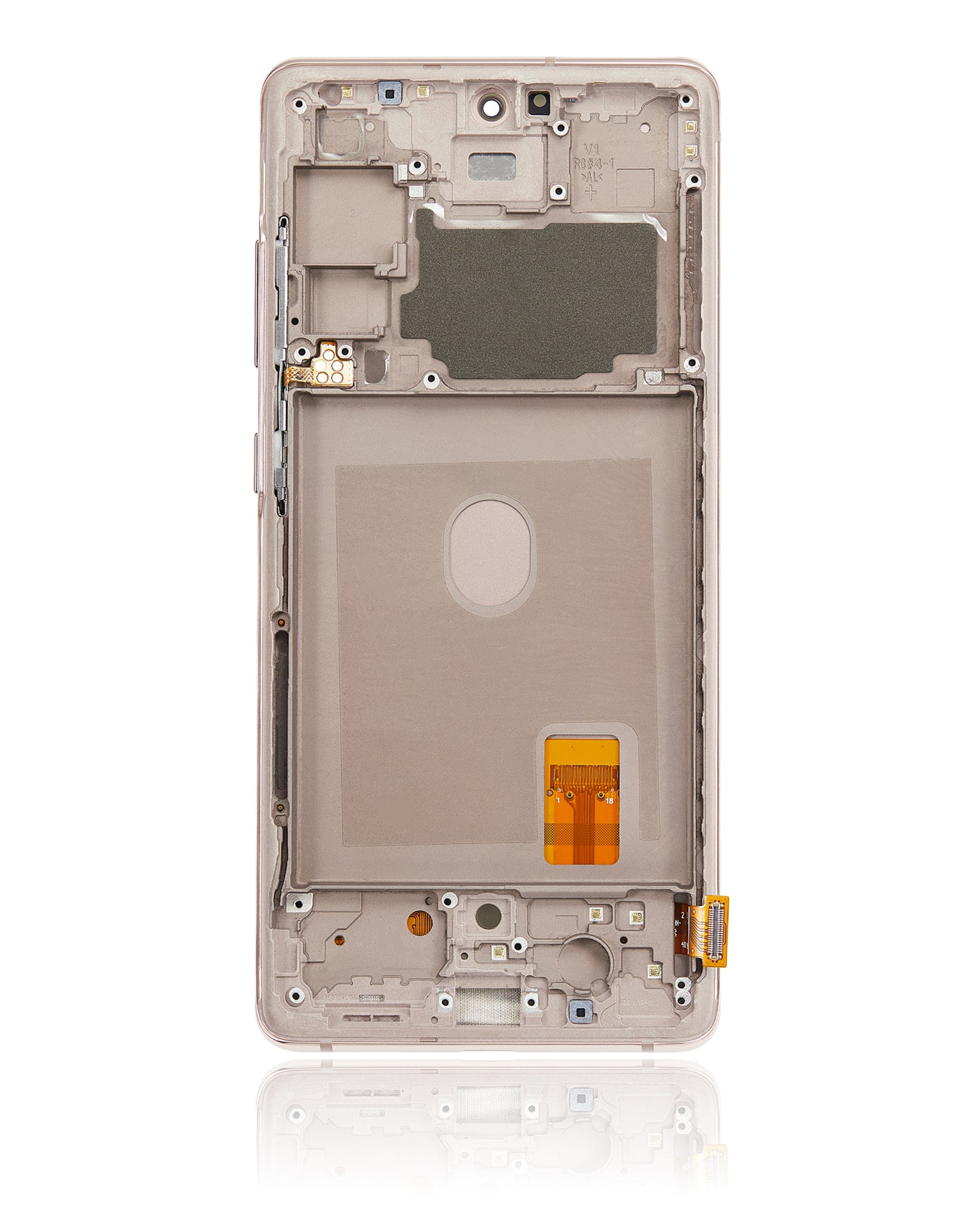 OLED Assembly With Frame For Samsung Galaxy S20 FE 4G / 5G (Aftermarket Plus) (Cloud Orange)