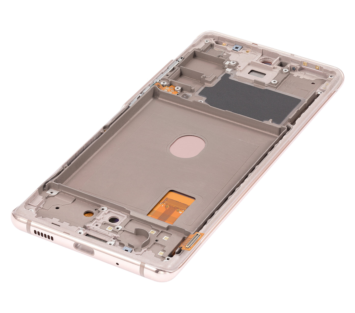 OLED Assembly With Frame For Samsung Galaxy S20 FE 4G / 5G (Aftermarket Plus) (Cloud Orange)