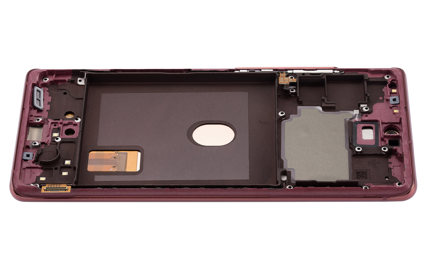 OLED Assembly With Frame For Samsung Galaxy S20 FE 4G / 5G (Aftermarket Plus) (Cloud Red)