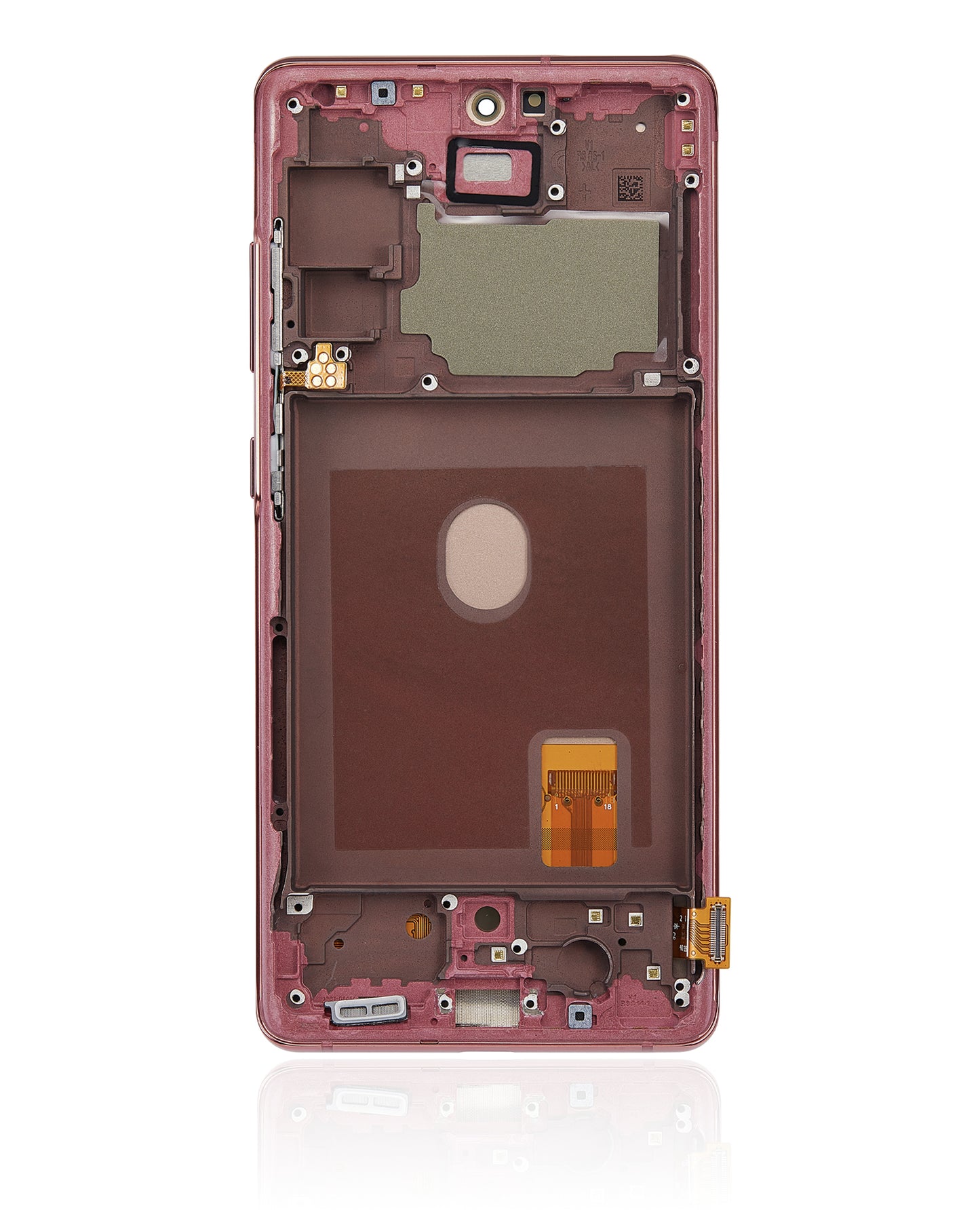 OLED Assembly With Frame For Samsung Galaxy S20 FE 4G / 5G (Aftermarket Plus) (Cloud Red)