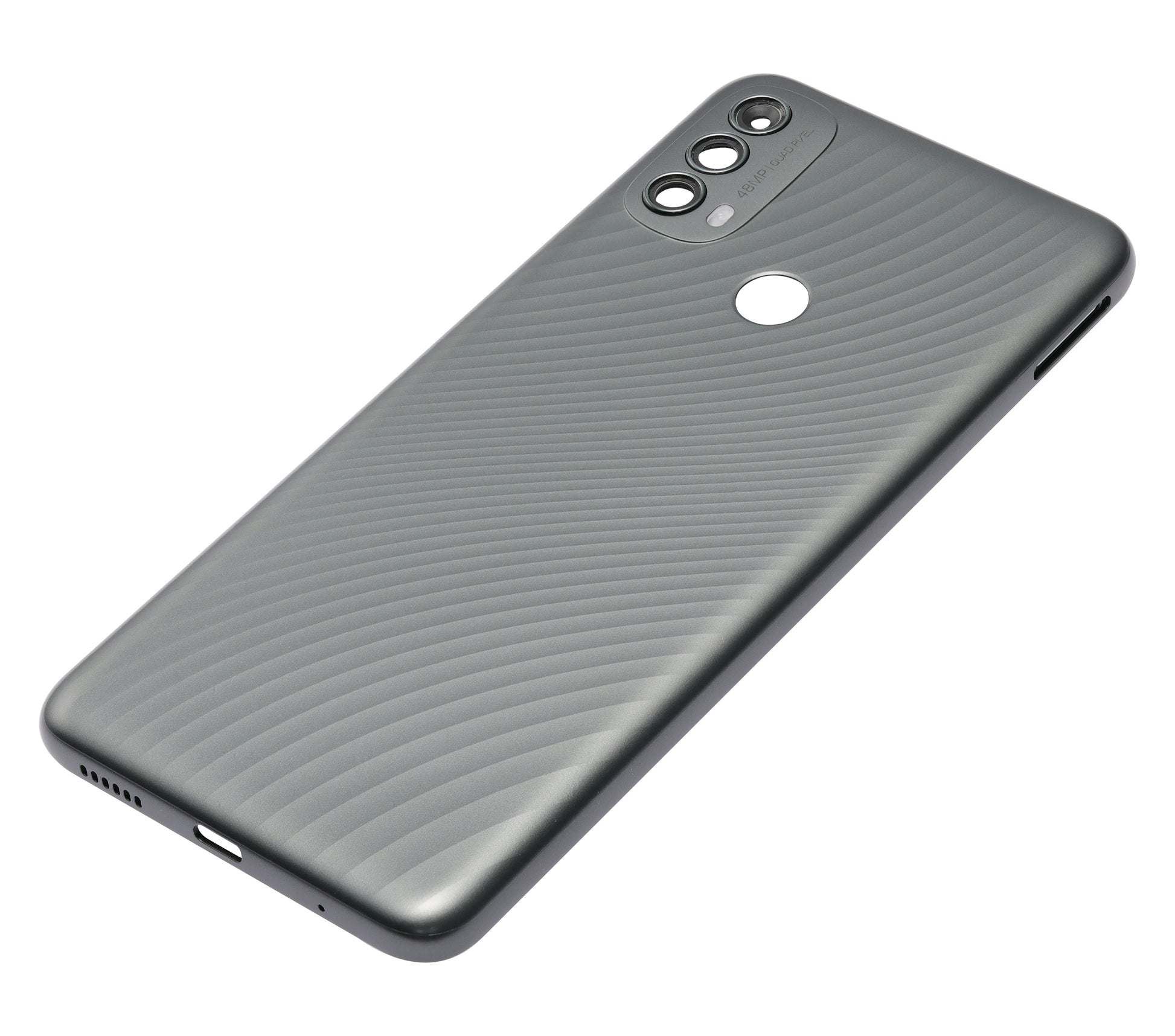 Back cover Glass For Motorola Moto E40 (XT2159 / 2021) (Carbon Gray) - image 3