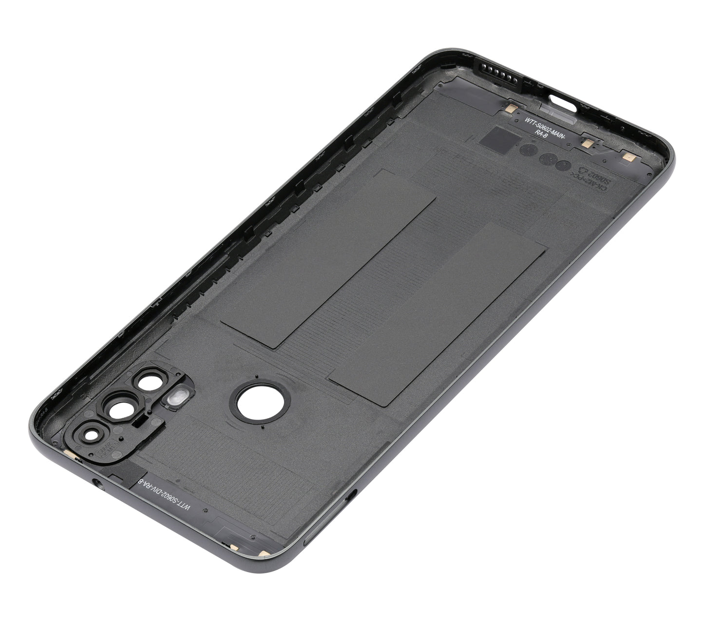Back cover Glass For Motorola Moto E40 (XT2159 / 2021) (Carbon Gray) - image 2