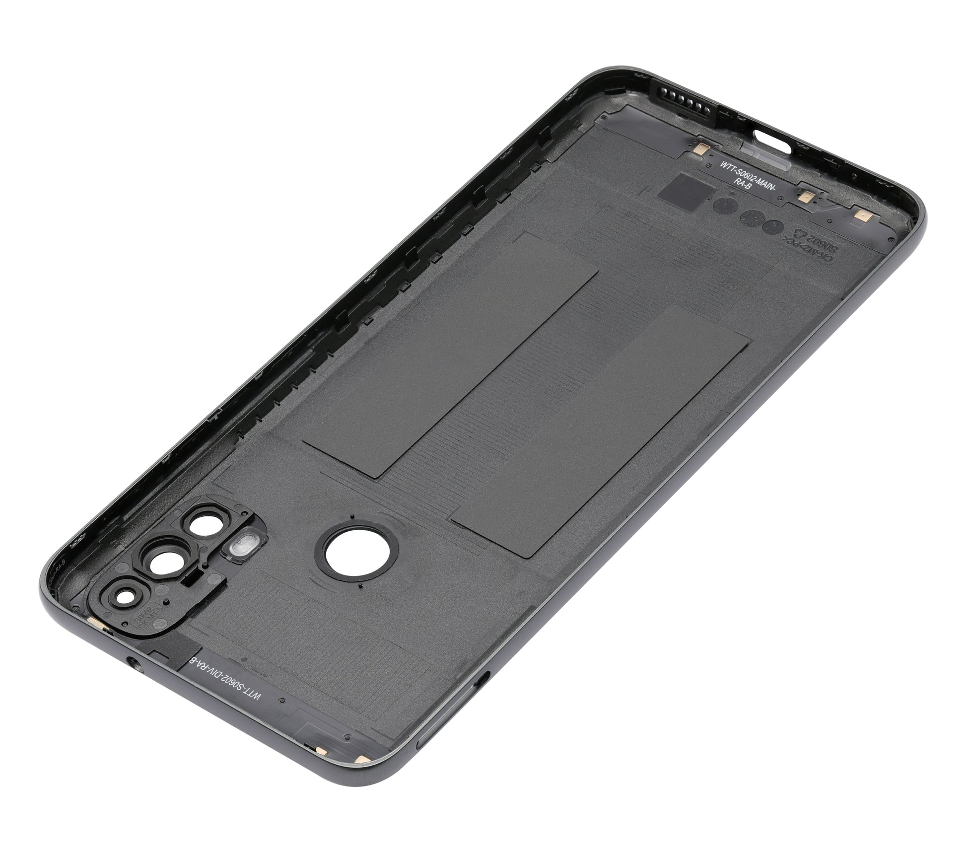 Back cover Glass For Motorola Moto E40 (XT2159 / 2021) (Carbon Gray) - image 2