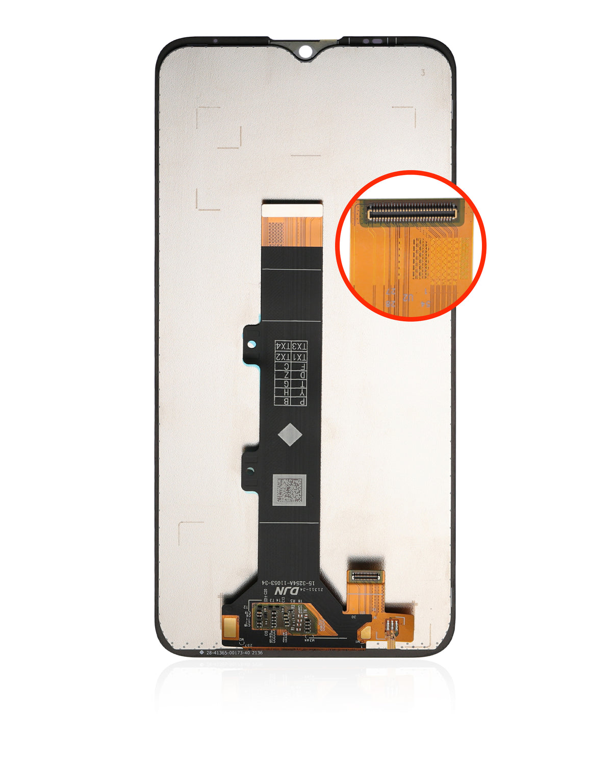 LCD Assembly Without Frame for Moto E20 (XT2155 / 2021) - Motorola screen replacement part, SKU 107082077701, product image 7