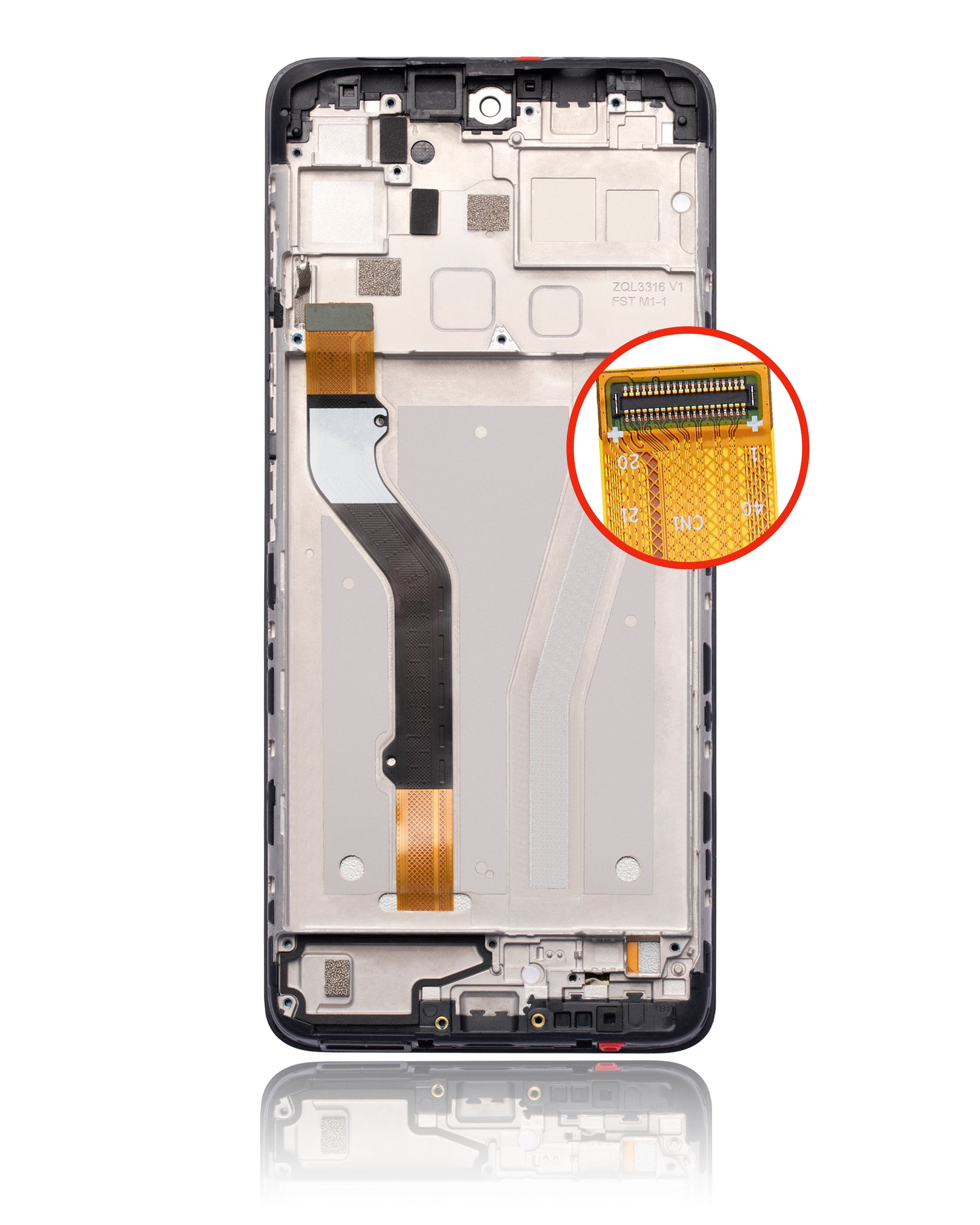 LCD Assembly With Frame For Motorola Moto G60 (XT2135 / 2021) (Refurbished) (Black) replacement part for compatible Motorola phone, SKU 107082077801, product image 7