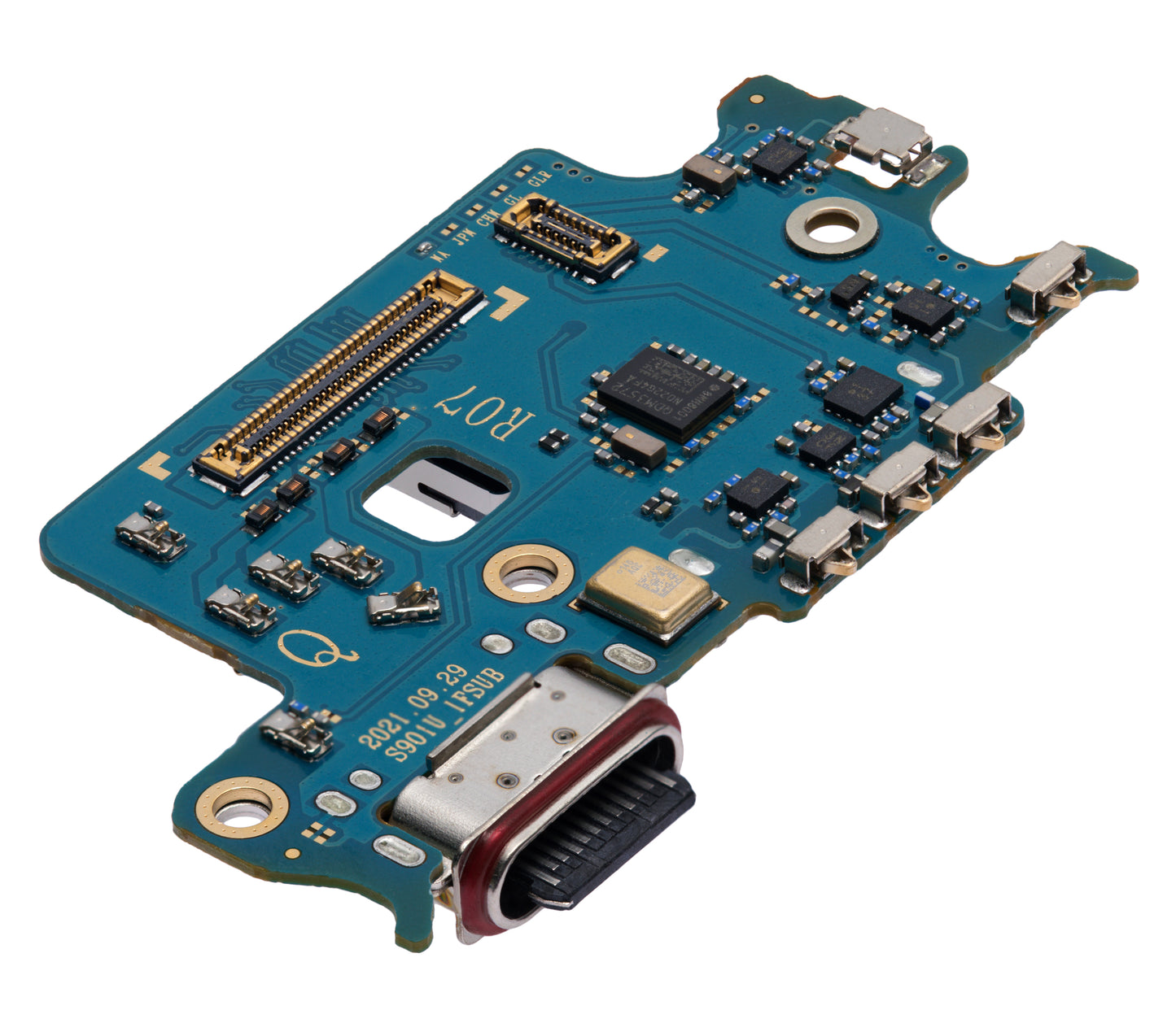 Charging Port Board With Sim Card Reader For Samsung Galaxy S22 5G (S901U) (US Version) (Premium)