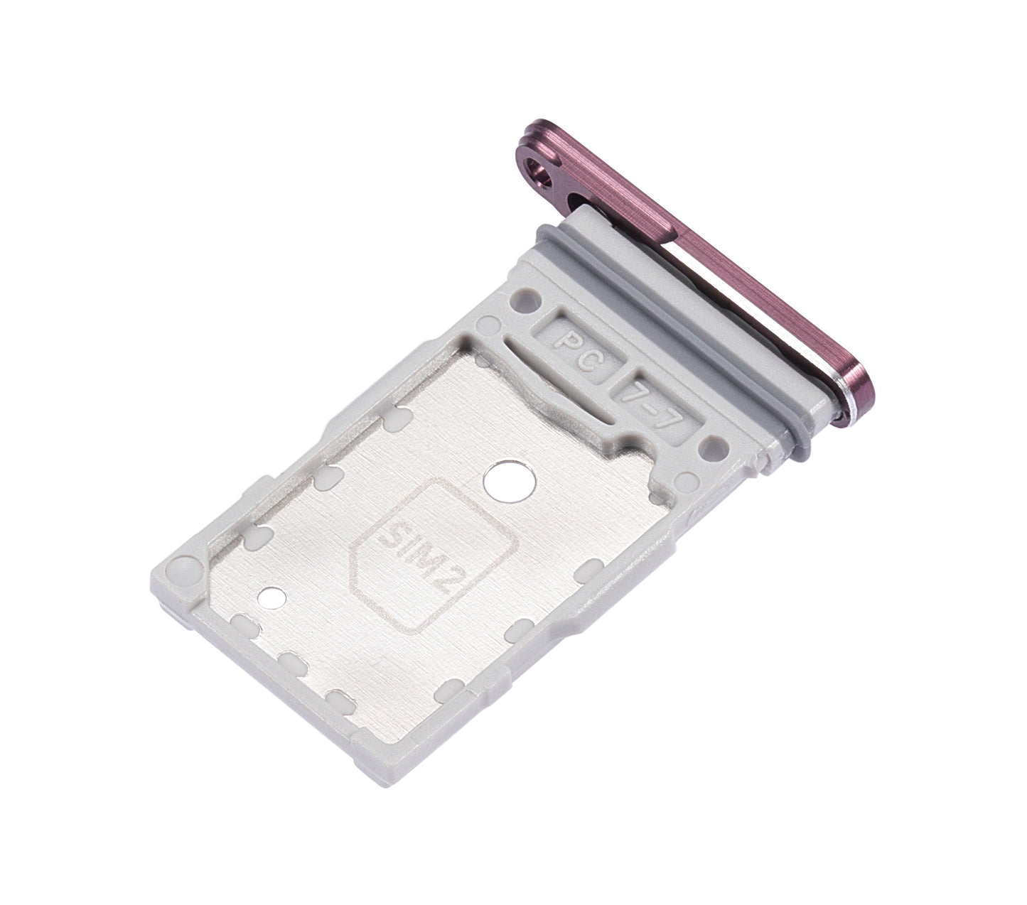 Dual Sim Card Tray For Samsung Galaxy S22 Ultra (Burgundy)