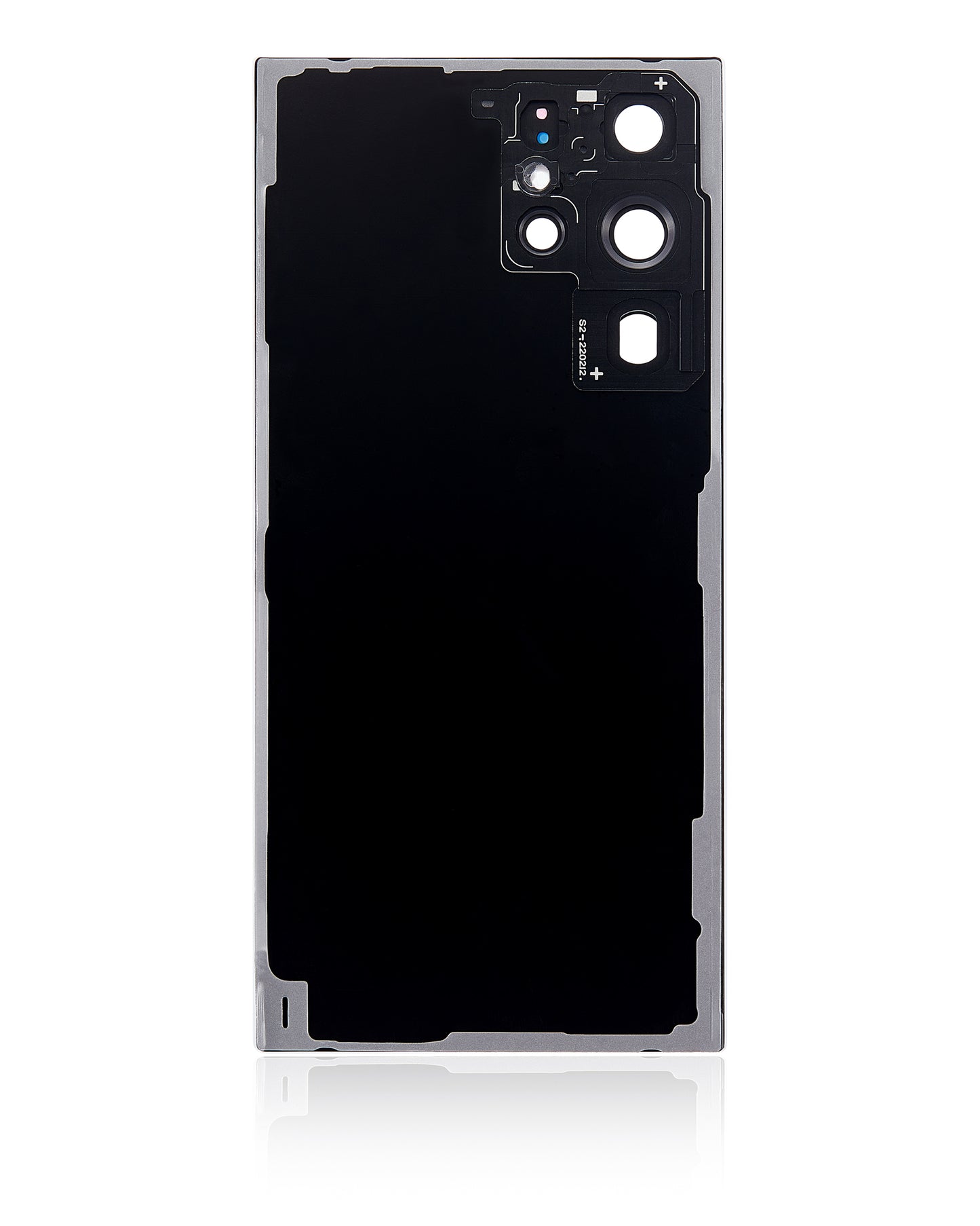 Back Cover Glass With Camera Lens For Samsung Galaxy S22 Ultra 5G (No Logo) (Aftermarket Plus) (White)