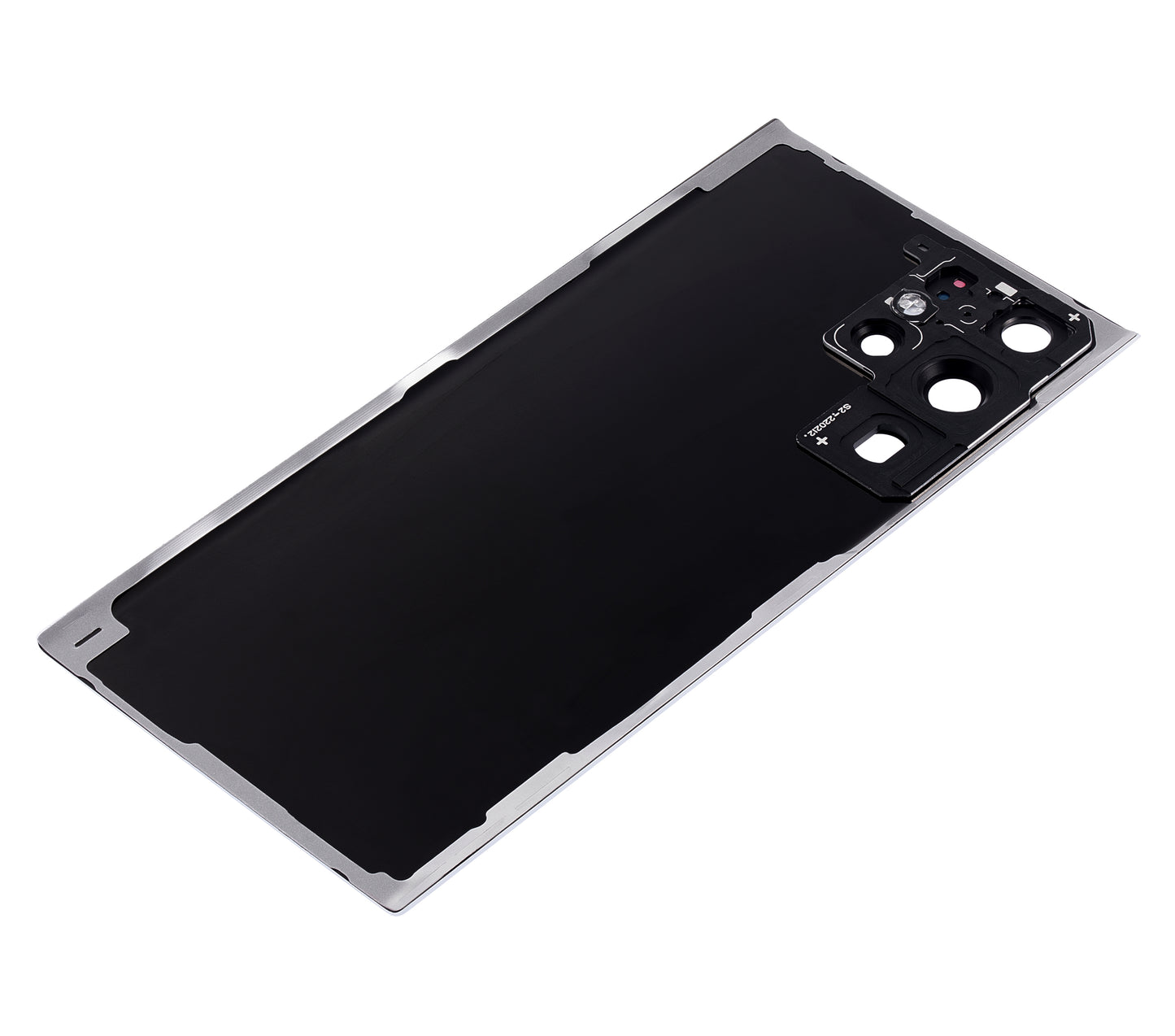 Back Cover Glass With Camera Lens For Samsung Galaxy S22 Ultra 5G (No Logo) (Aftermarket Plus) (White)
