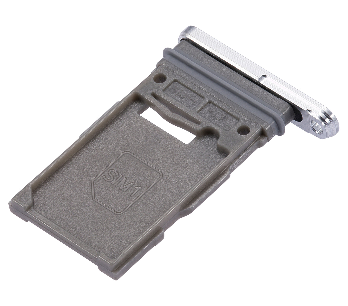 Single Sim Card Tray For Samsung Galaxy S22 Ultra 5G (White)