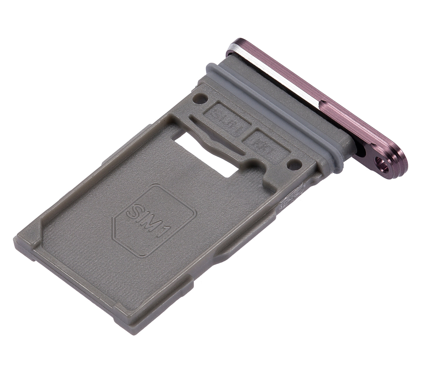 Single Sim Card Tray For Samsung Galaxy S22 Ultra 5G (Burgundy)