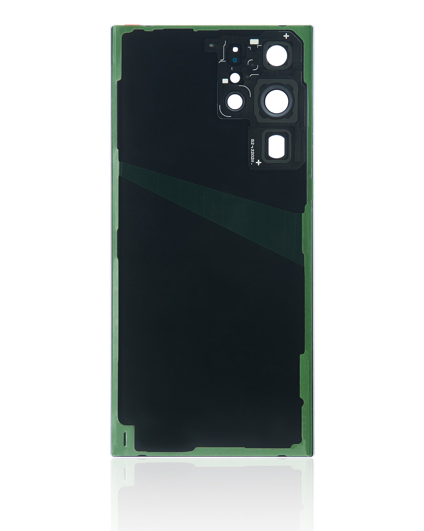 Back Cover Glass With Camera Lens For Samsung Galaxy S22 Ultra 5G (No Logo) (Aftermarket Plus) (Green)