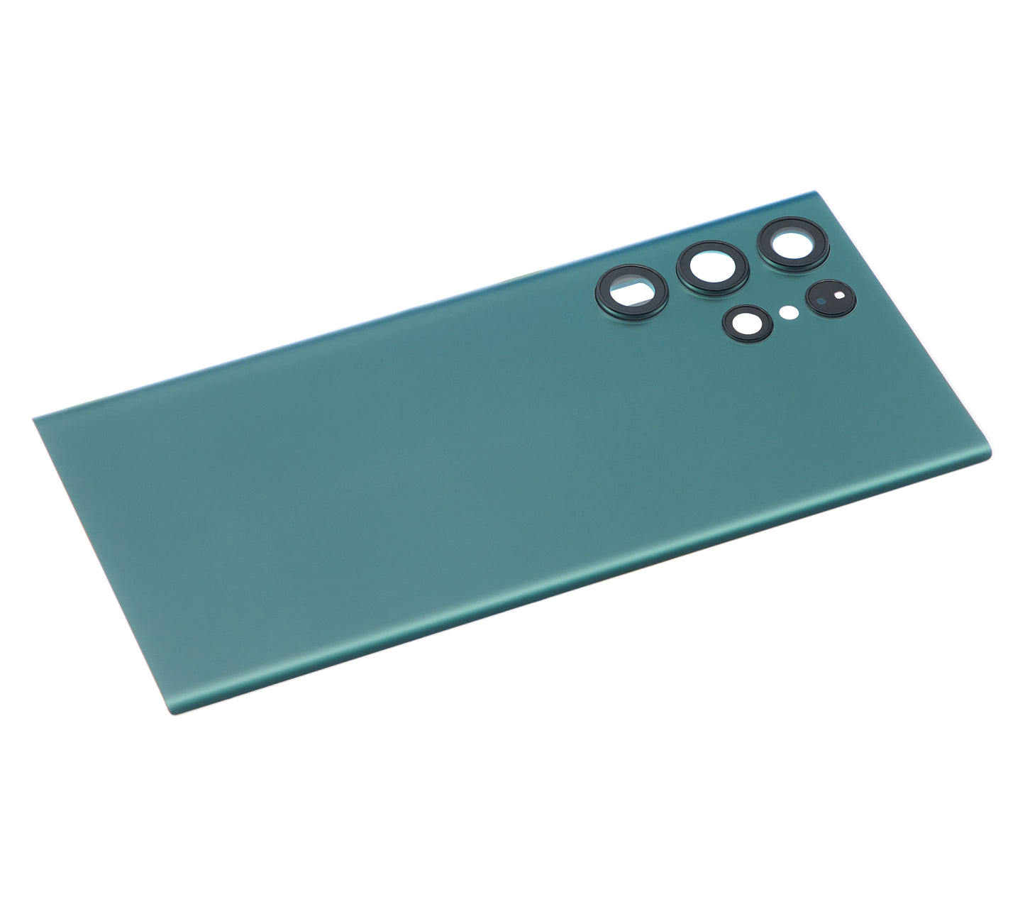 Back Cover Glass With Camera Lens For Samsung Galaxy S22 Ultra 5G (No Logo) (Aftermarket Plus) (Green)