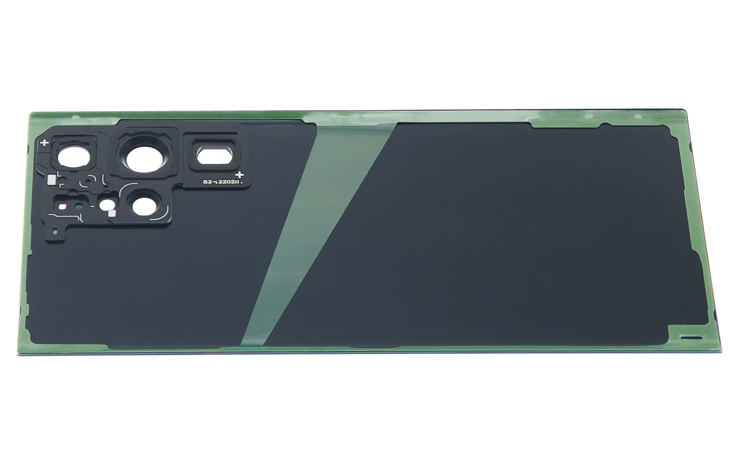 Back Cover Glass With Camera Lens For Samsung Galaxy S22 Ultra 5G (No Logo) (Aftermarket Plus) (Green)