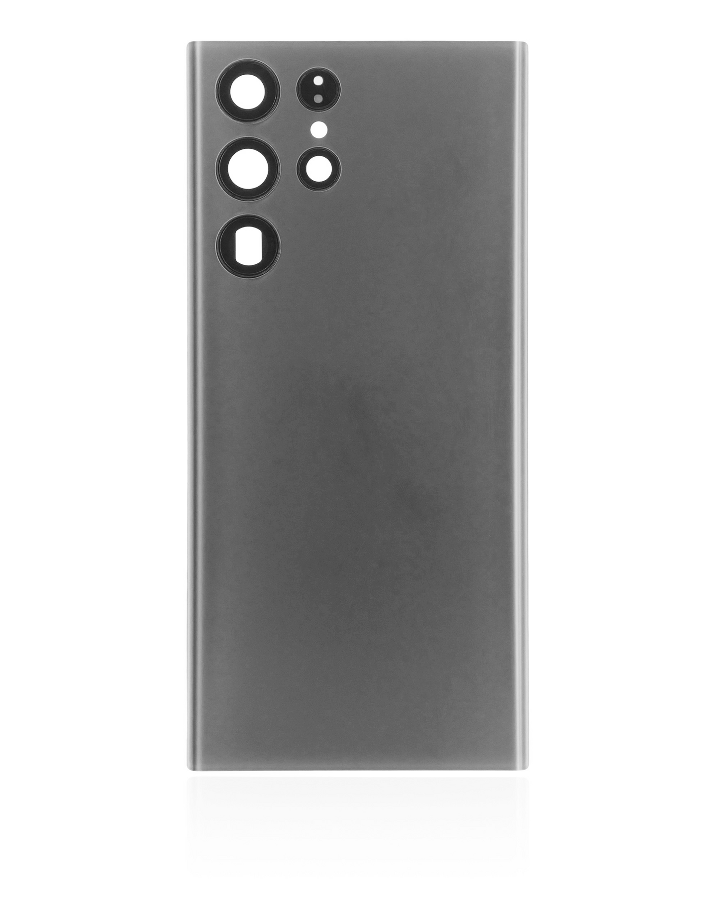 Back Cover Glass With Camera Lens For Samsung Galaxy S22 Ultra 5G (No Logo) (Aftermarket Plus) (Graphite)