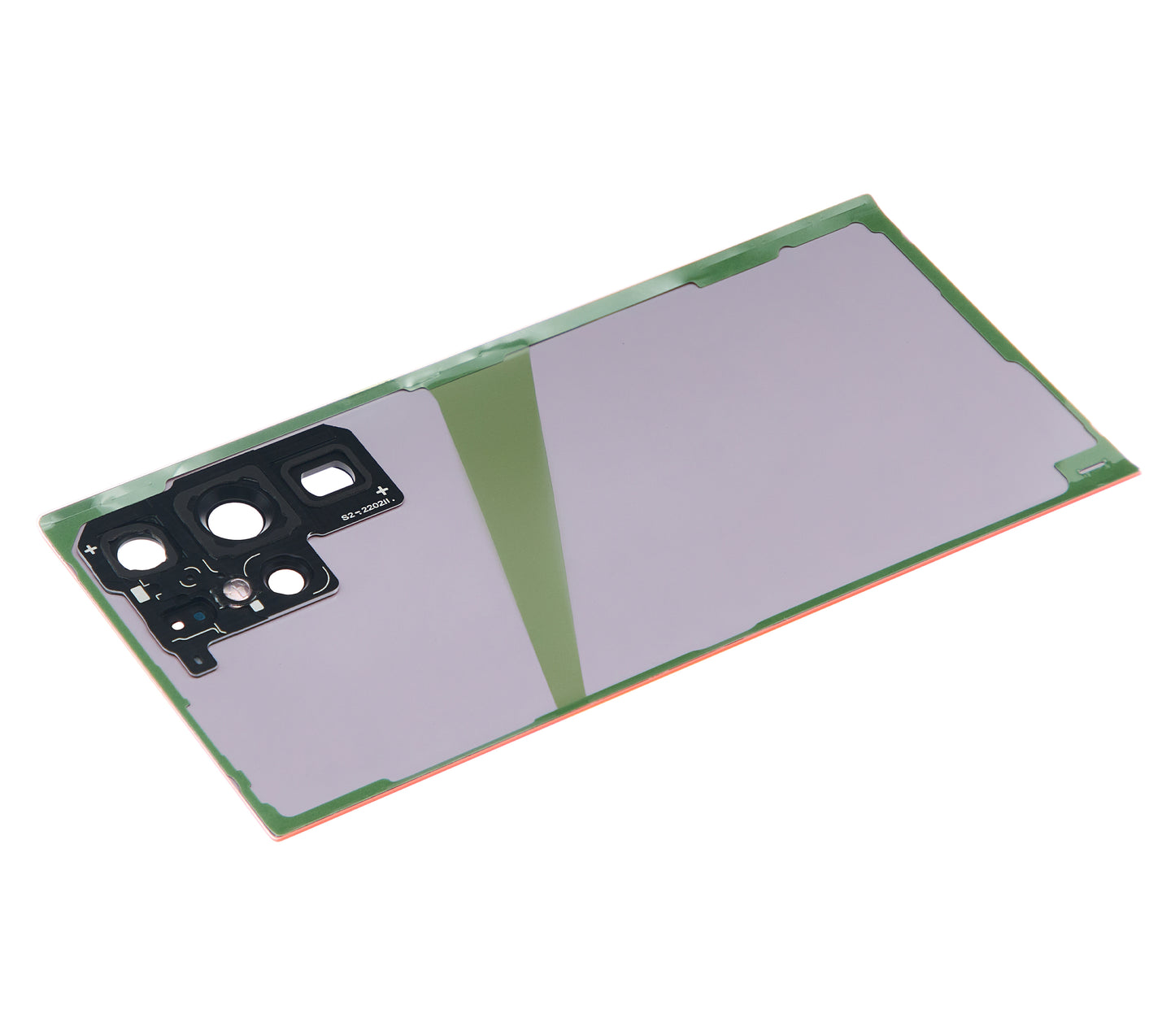 Back Cover Glass With Camera Lens For Samsung Galaxy S22 Ultra 5G (No Logo) (Aftermarket Plus) (Red)