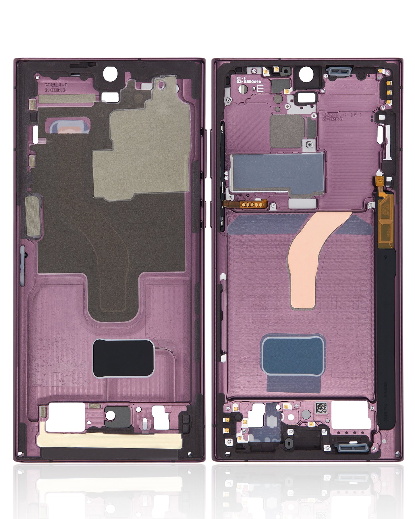 Mid-Frame Housing For Samsung Galaxy S22 Ultra 5G (International Version) (Burgundy)