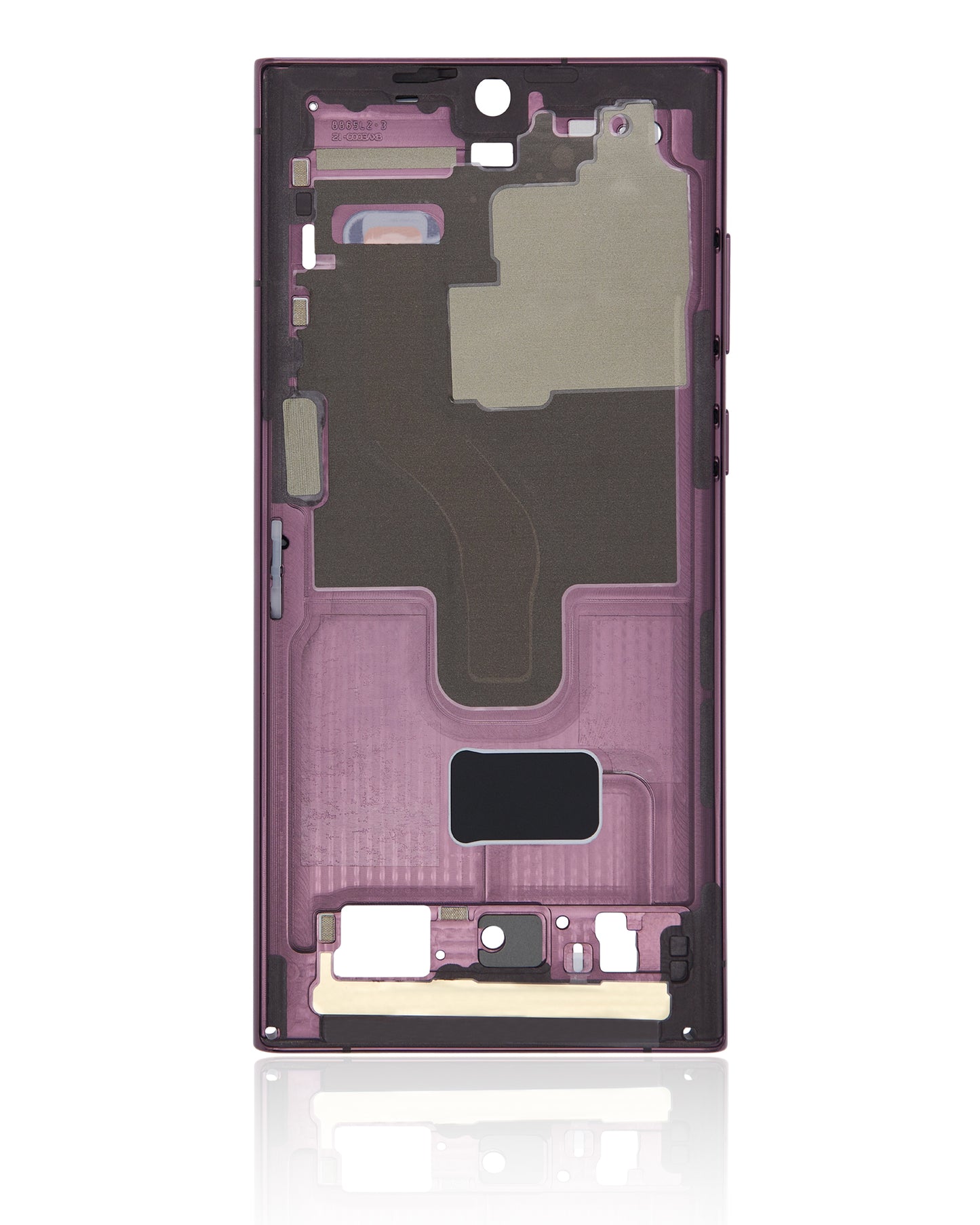 Mid-Frame Housing For Samsung Galaxy S22 Ultra 5G (International Version) (Burgundy)