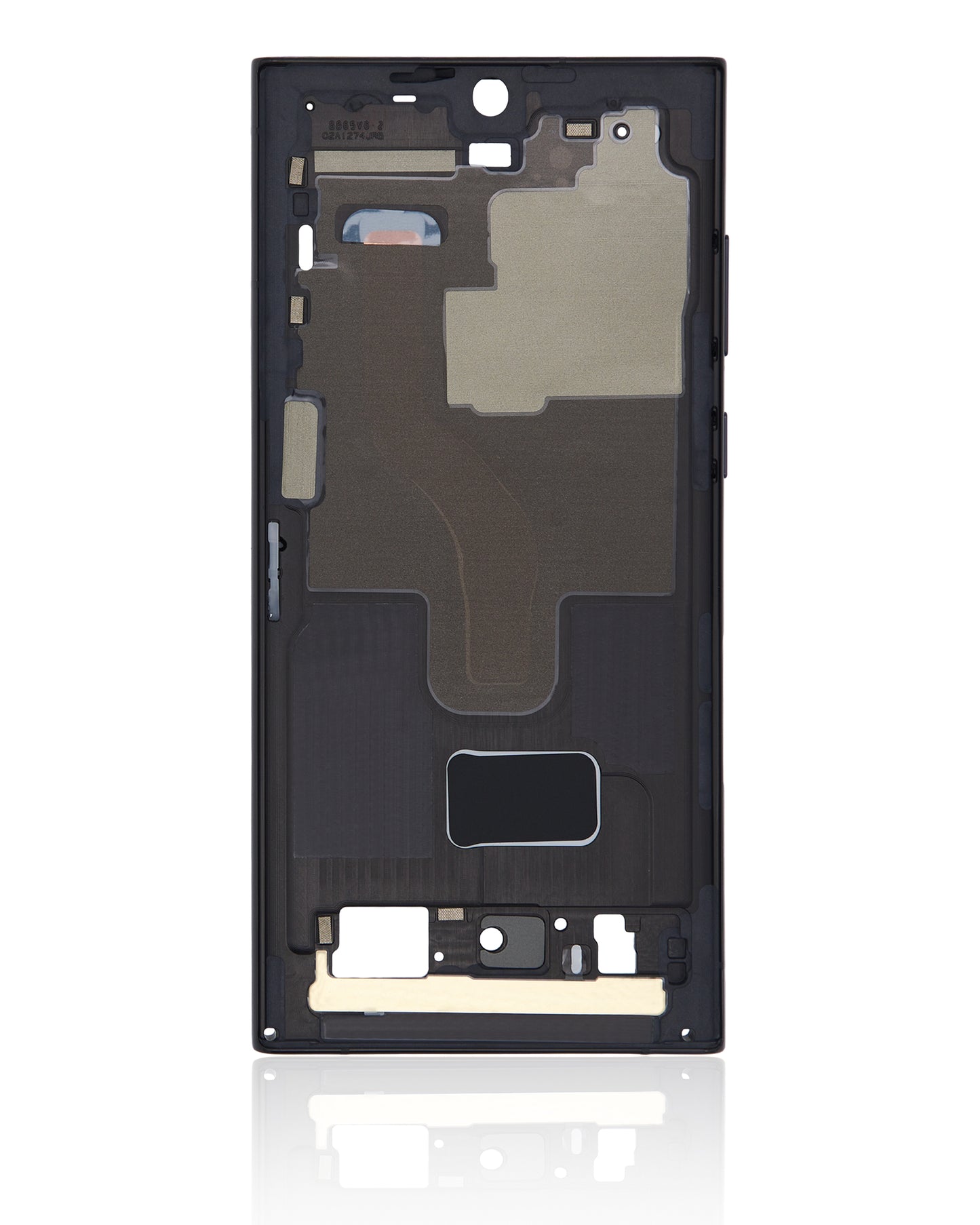 Mid-Frame Housing For Samsung Galaxy S22 Ultra 5G (US & International Version) (Phantom Black)