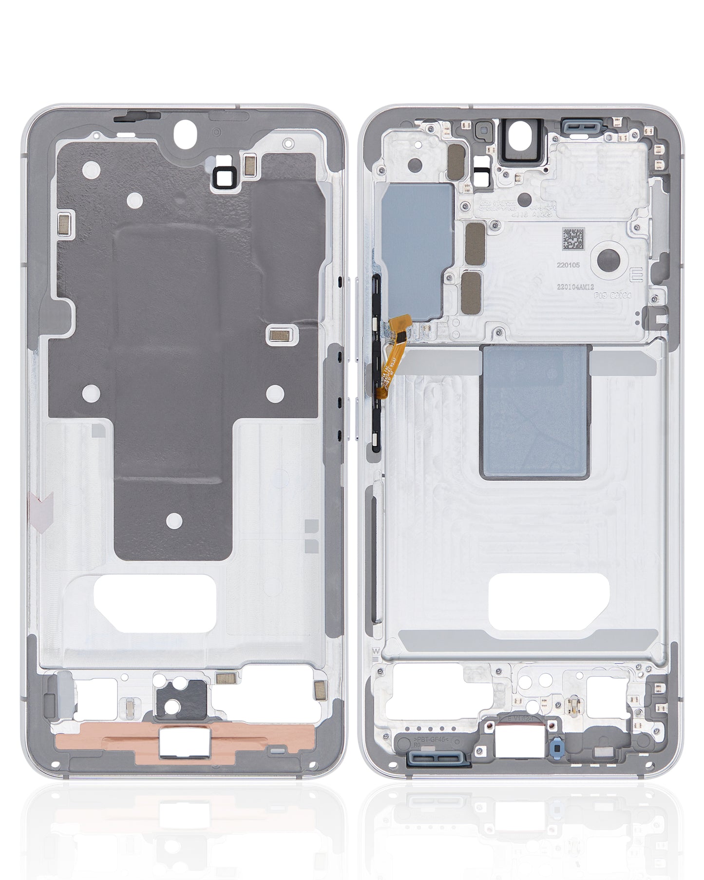 Mid-Frame Housing For Samsung Galaxy S22 5G (International Version) (White)