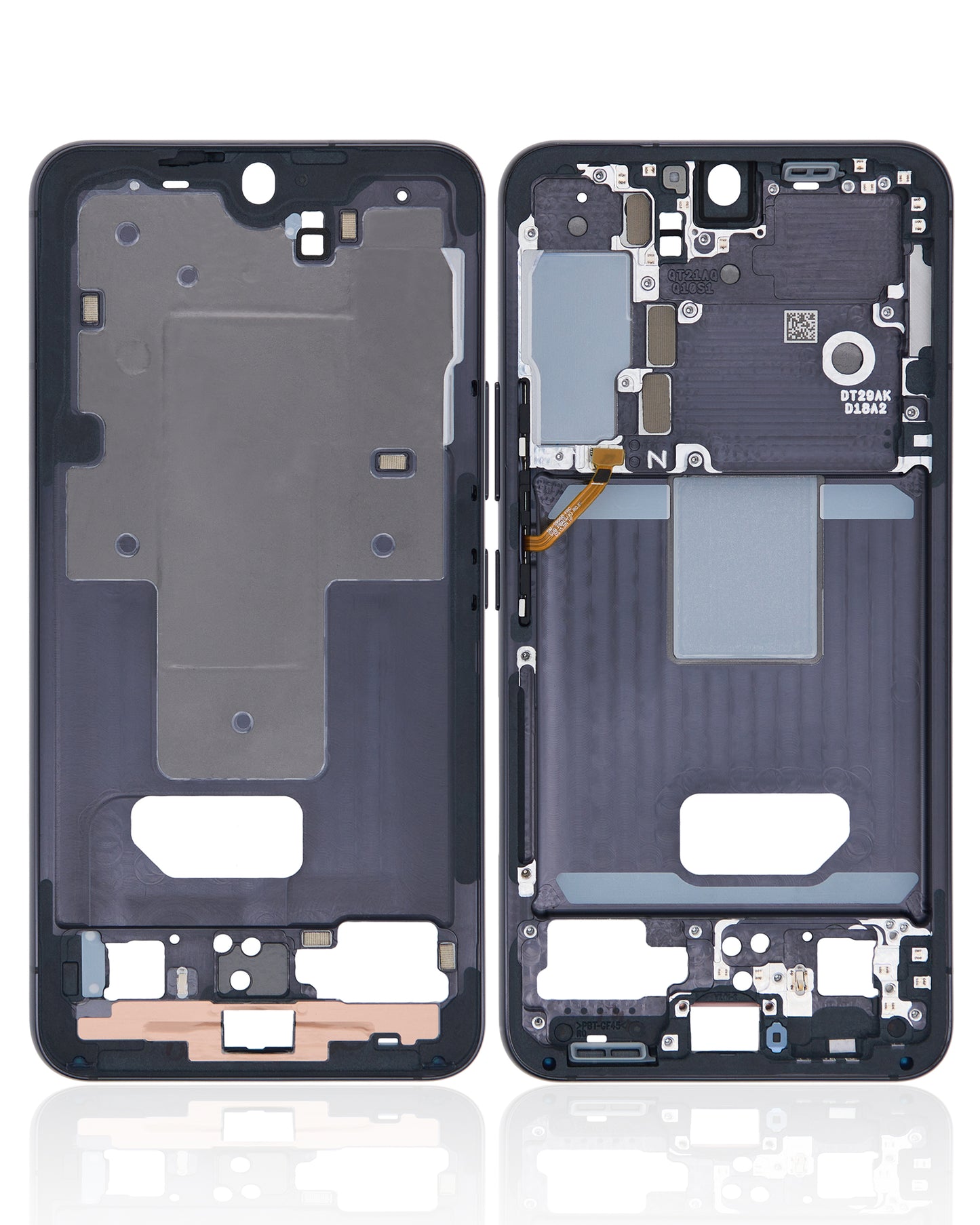 Mid-Frame Housing For Samsung Galaxy S22 5G (US & International Version) (Phantom Black)